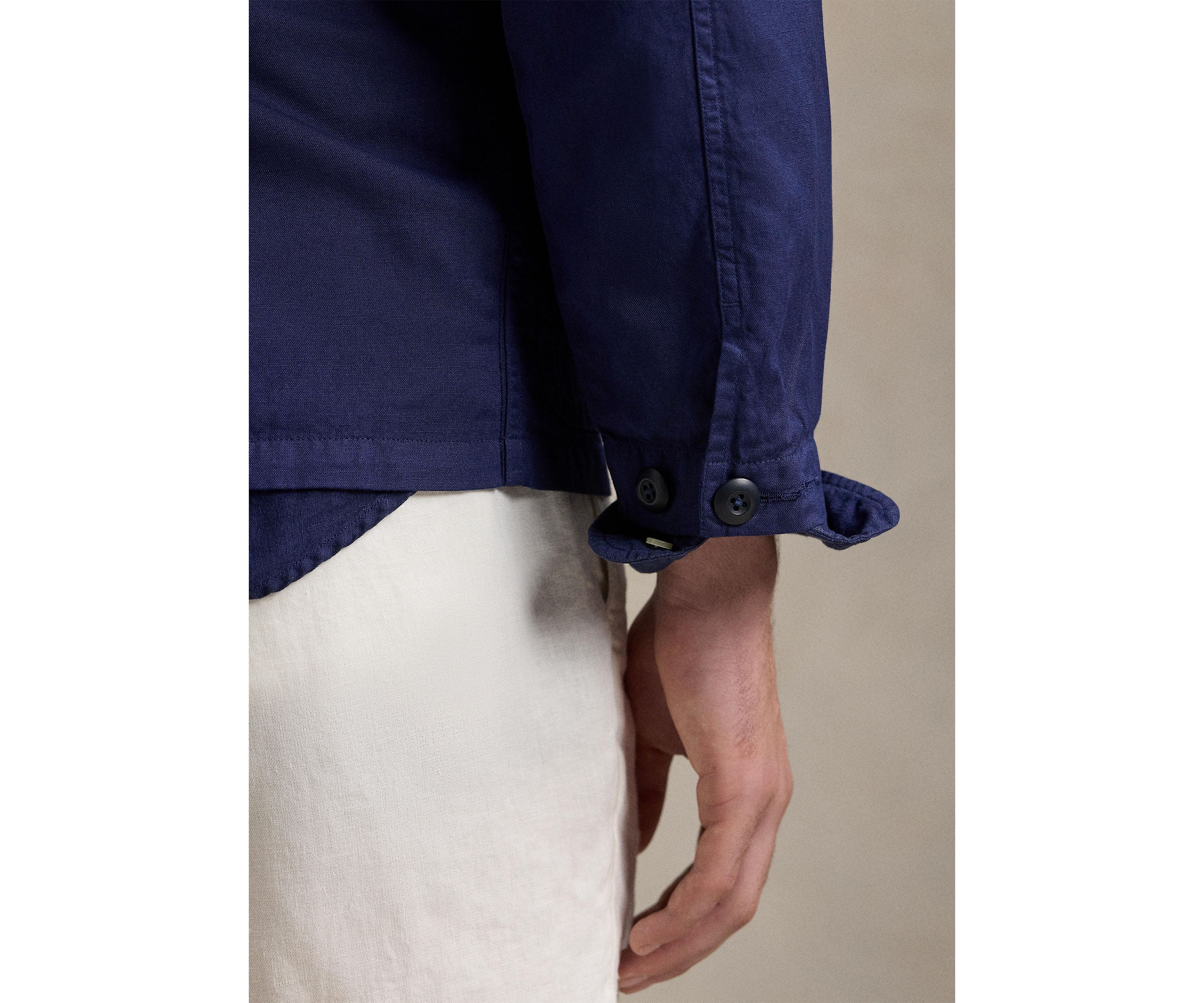 Linen-Cotton Overshirt
