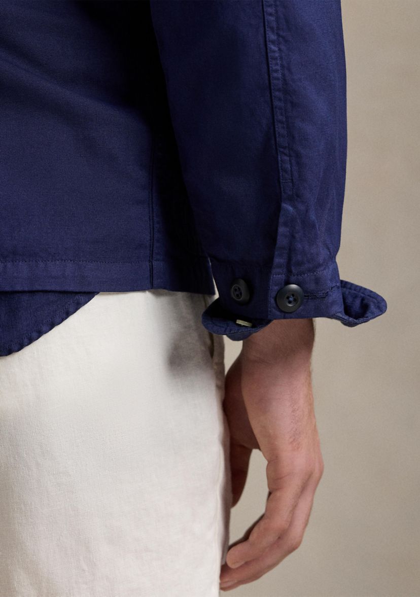 Linen-Cotton Overshirt