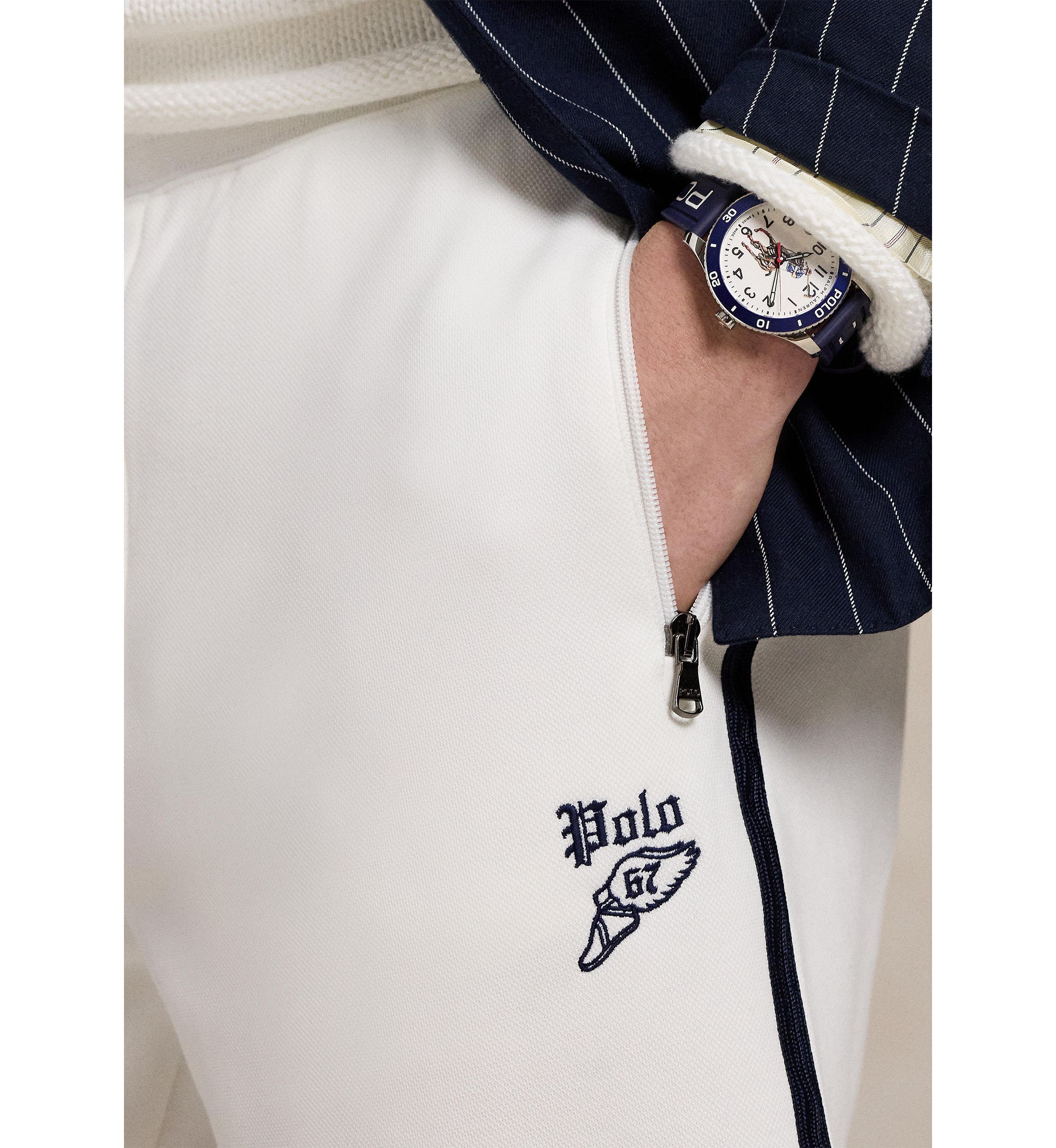 Double-Knit Mesh Track Pants