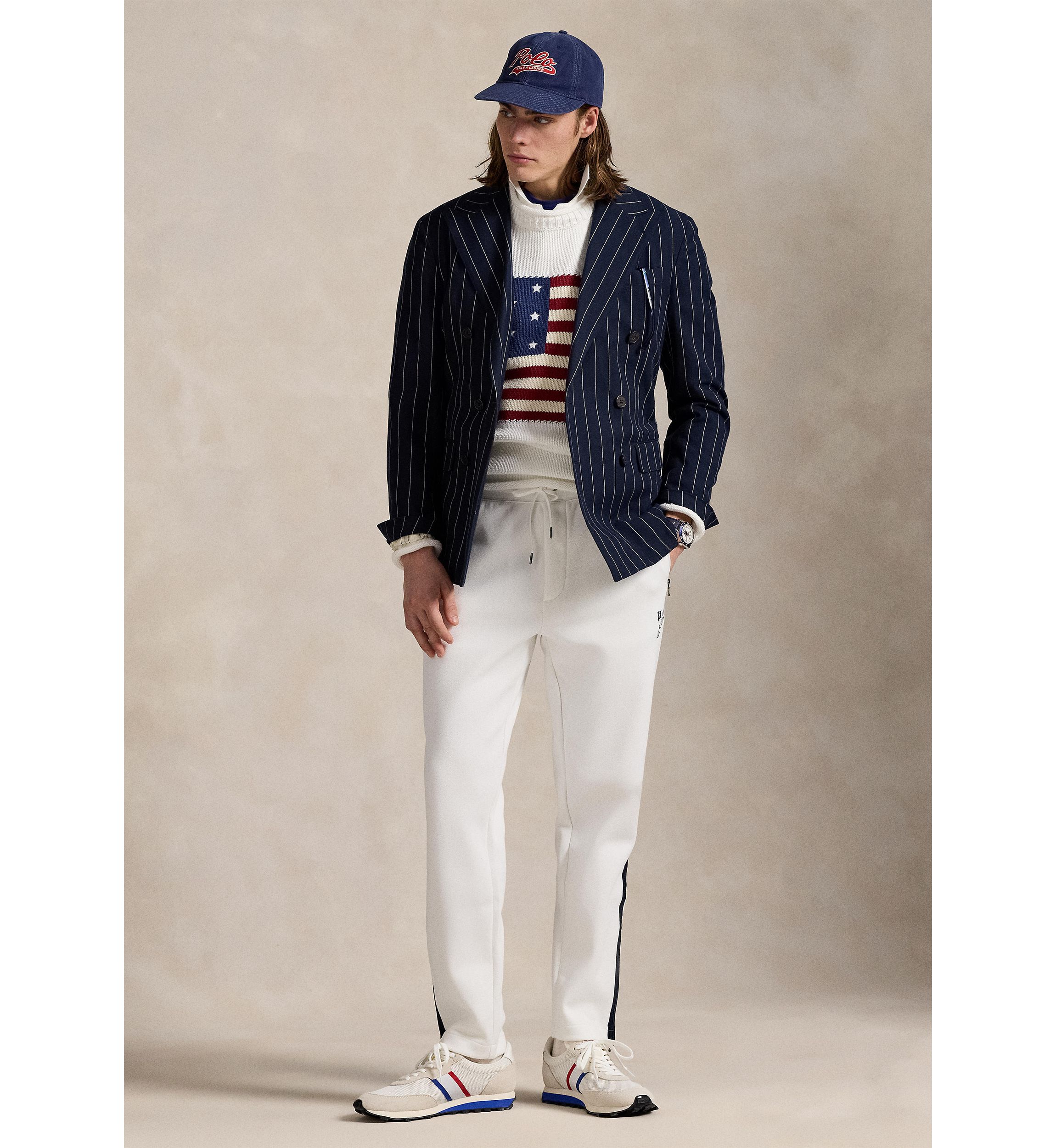 Double-Knit Mesh Track Pants