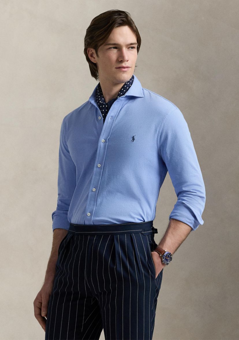 Honeycomb-Knit Shirt