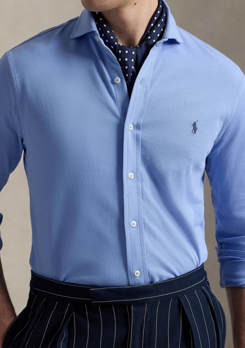 Honeycomb-Knit Shirt