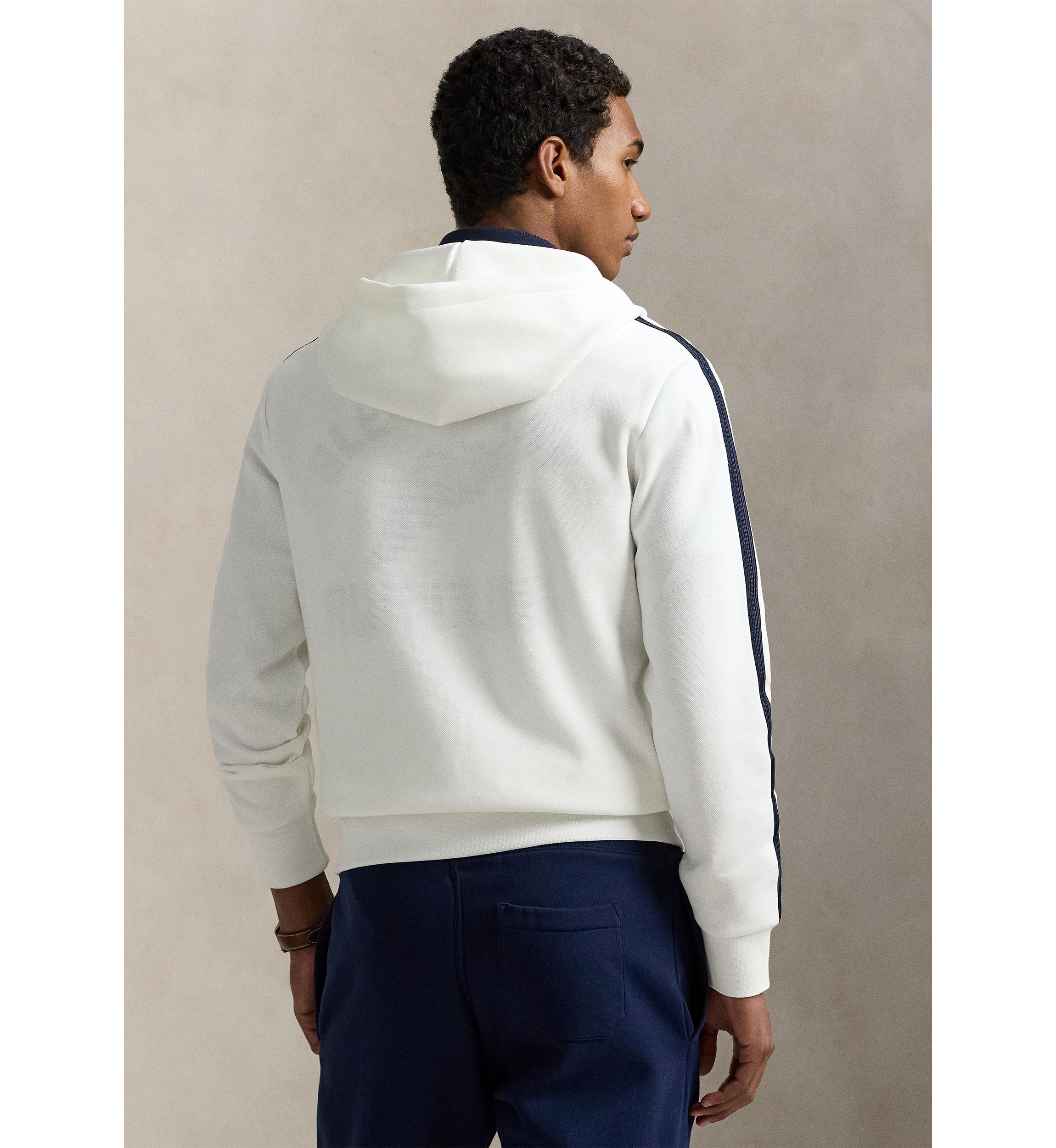 Logo Double-Knit Mesh Hoodie