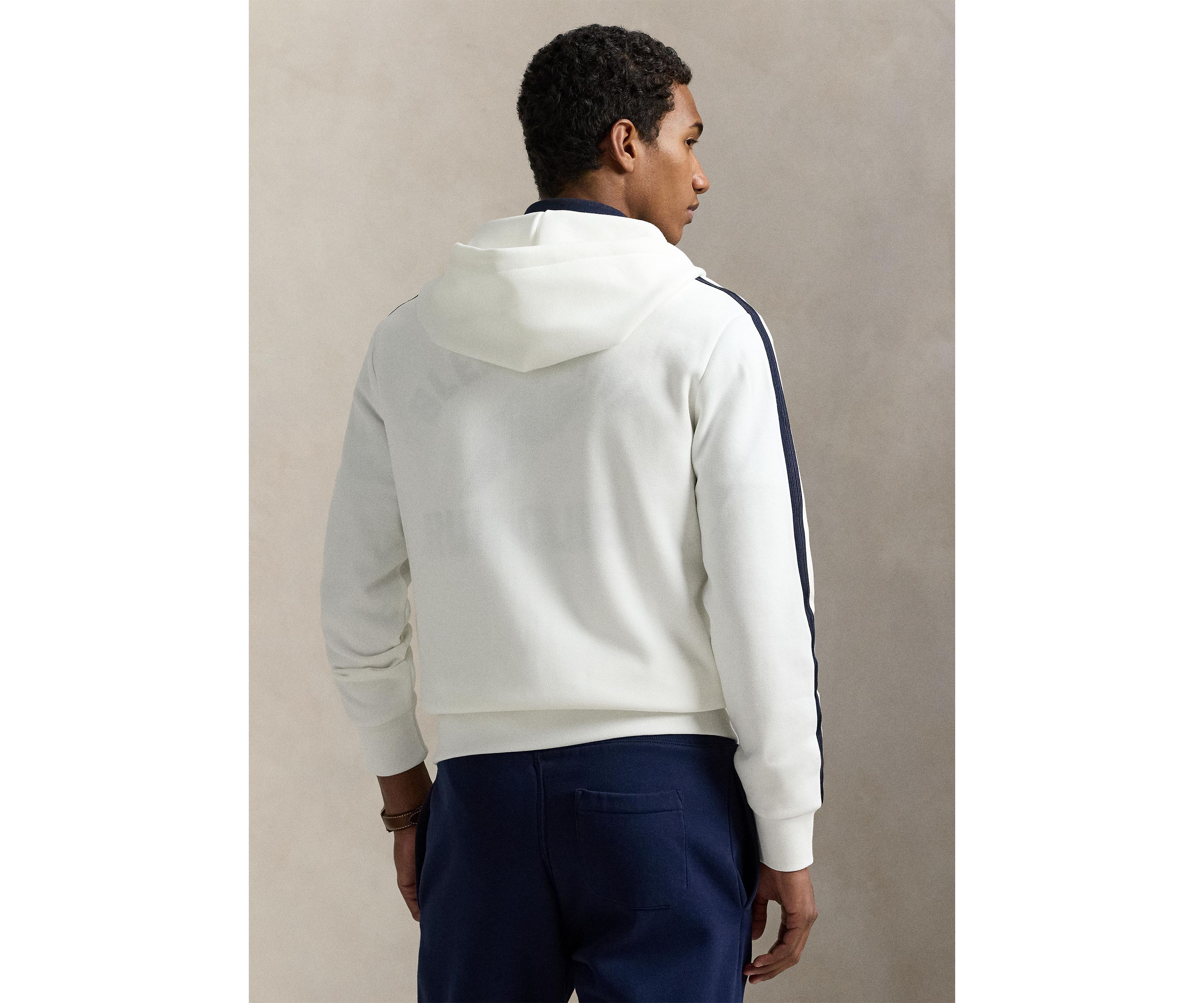 Logo Double-Knit Mesh Hoodie