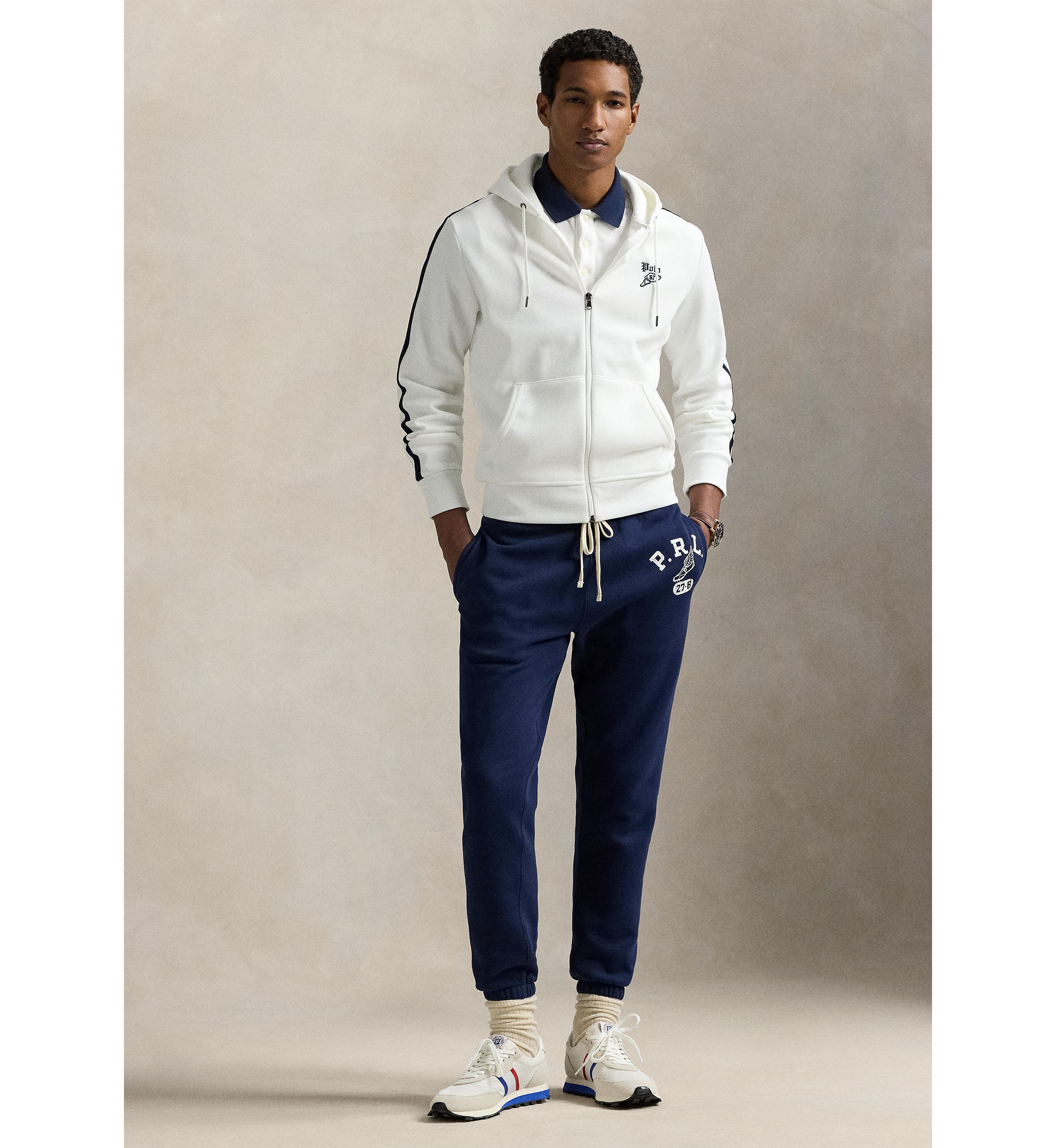 Logo Double-Knit Mesh Hoodie