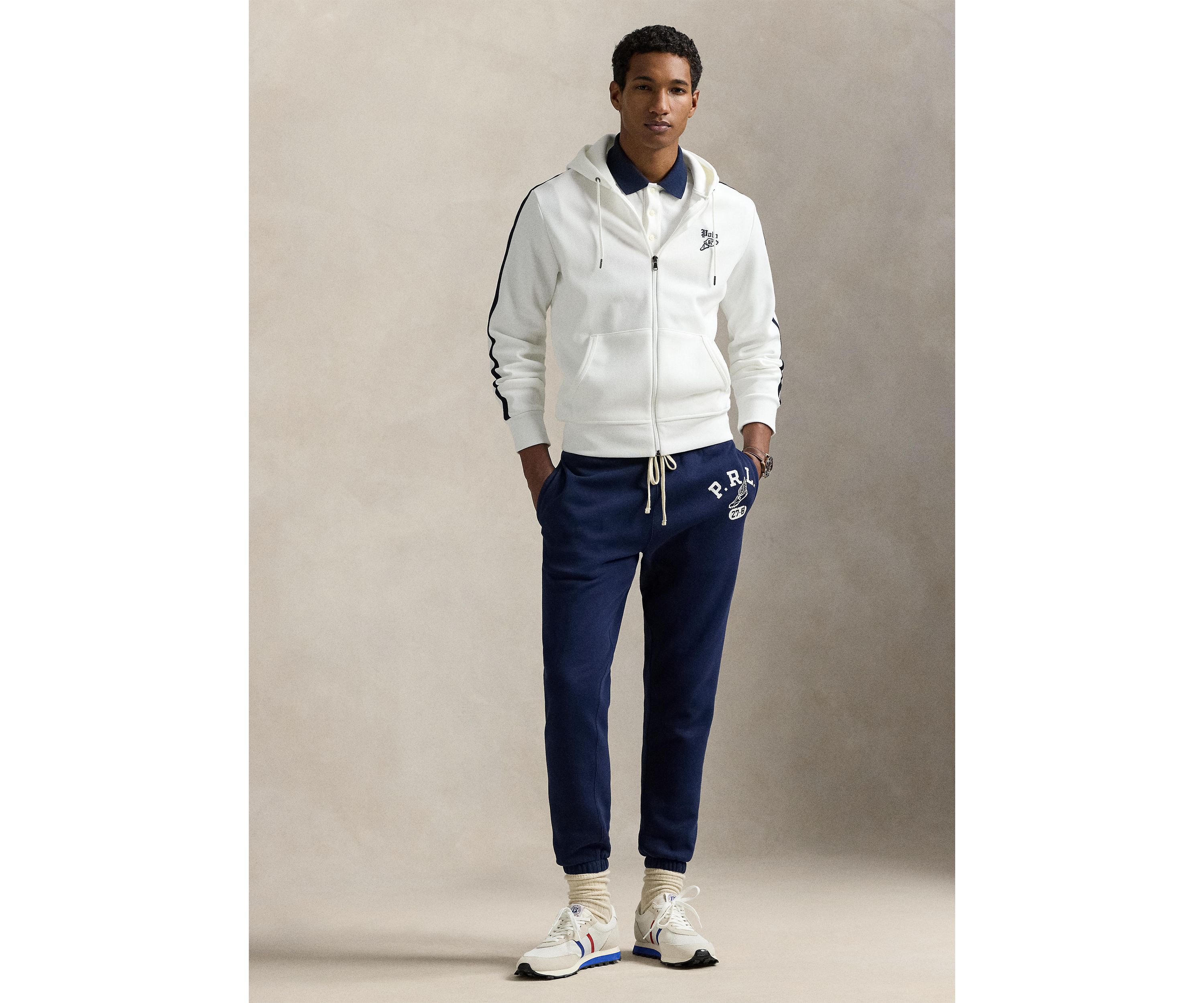Logo Double-Knit Mesh Hoodie