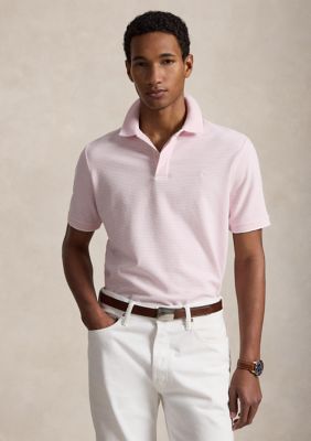 Polo Ralph Lauren Men's Classic Fit Stretch Oxford Mesh Polo Shirt, Pink, Small