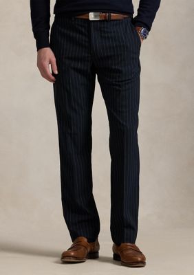 Polo Ralph Lauren Men's Manhasset Stretch Straight Fit Pants, Navy Blue, 40 x 32