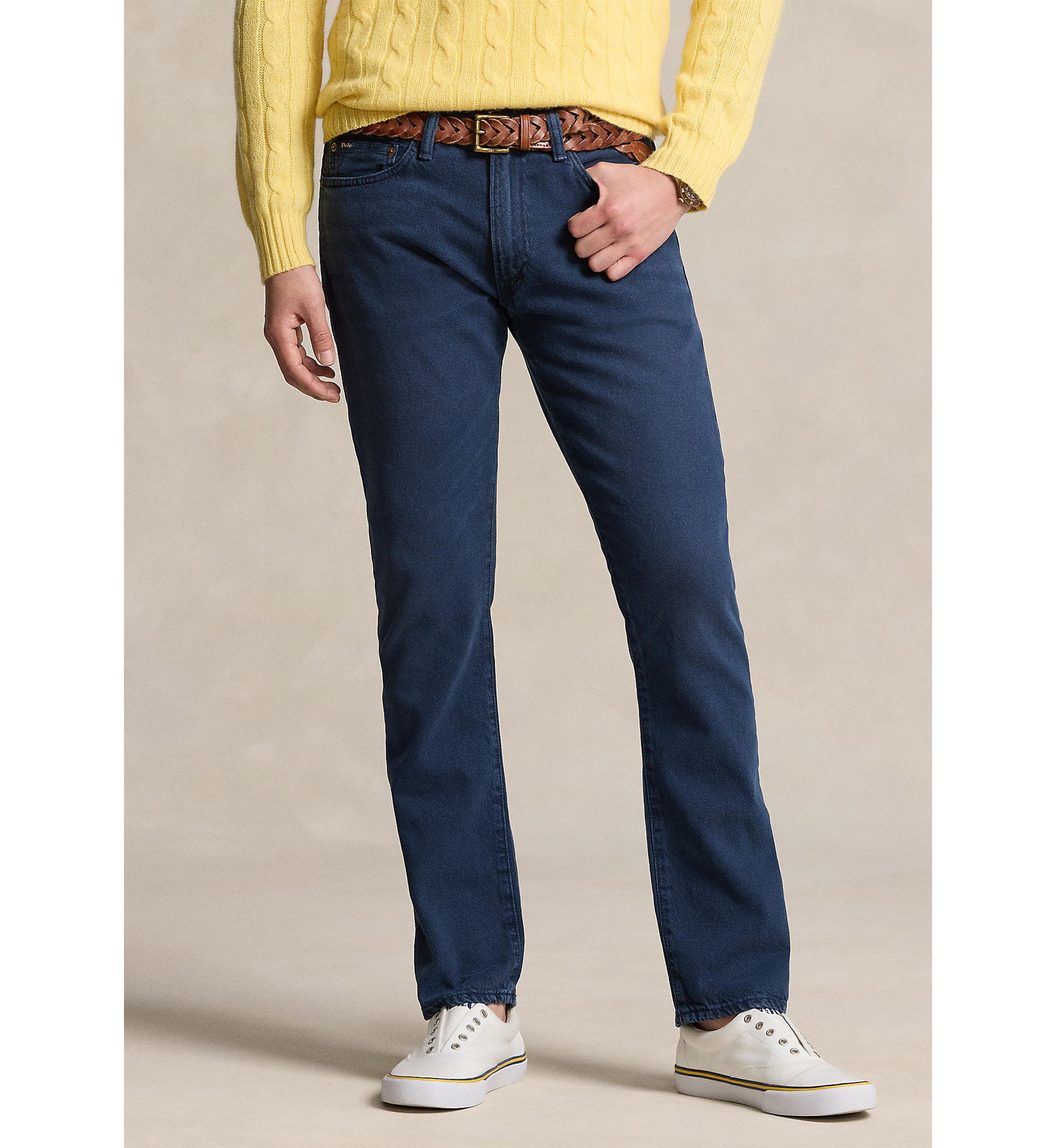 Varick Slim Straight Garment-Dyed Jeans