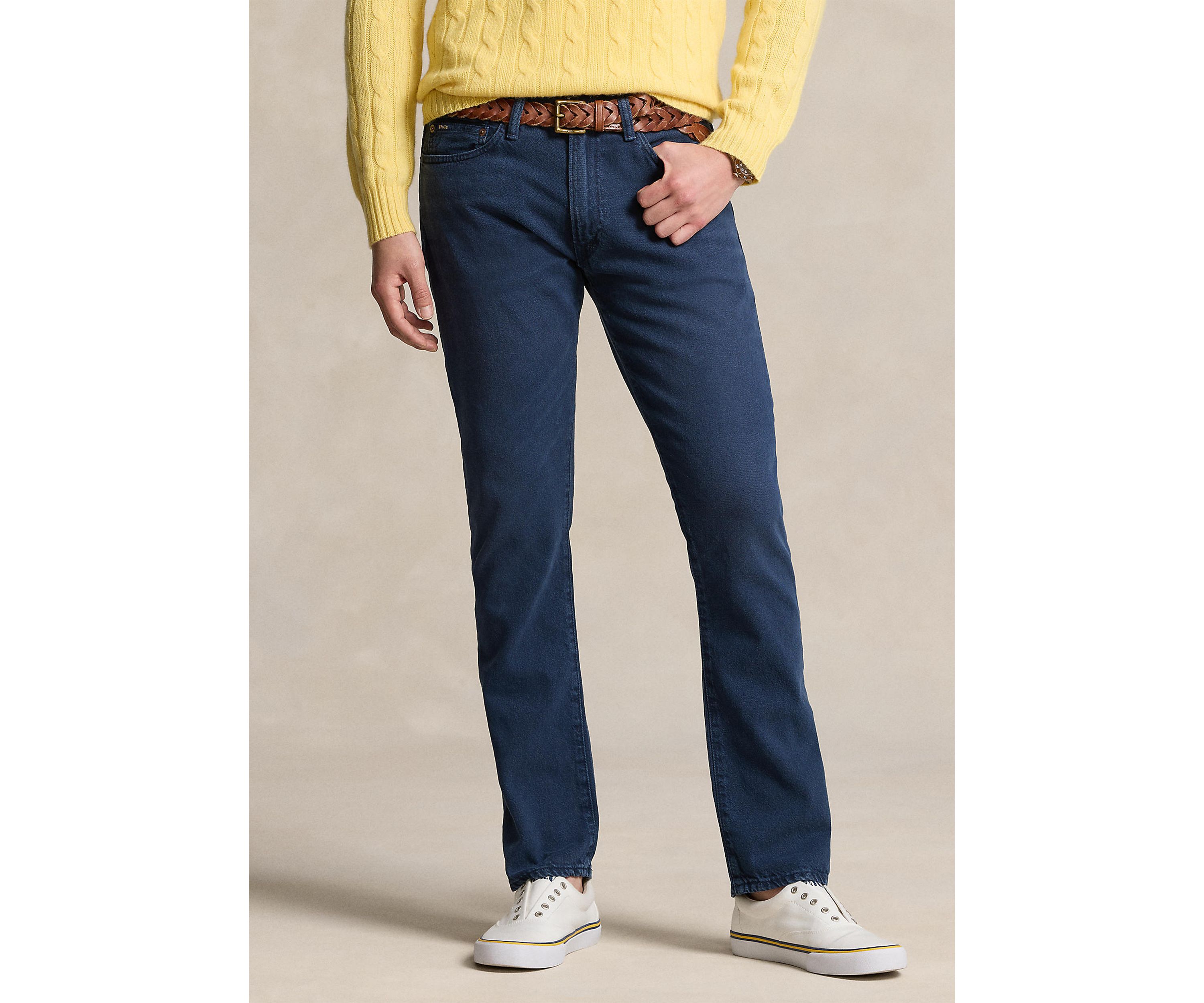 Varick Slim Straight Garment-Dyed Jeans