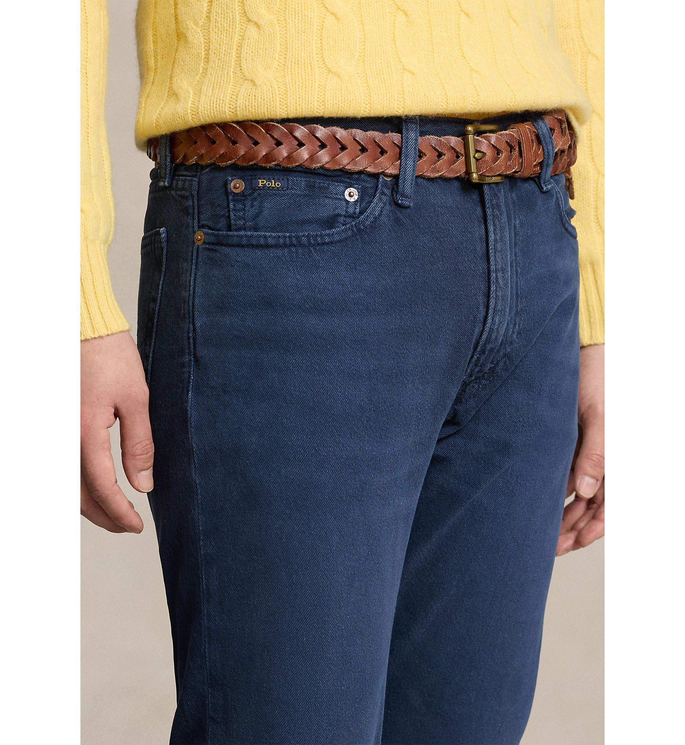 Varick Slim Straight Garment-Dyed Jeans