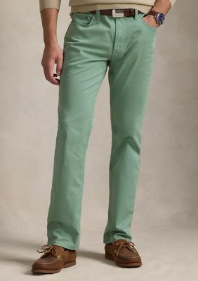 Polo Ralph Lauren Men's Varick Slim Straight Stretch Sateen Pants, Mint, 40 x 30