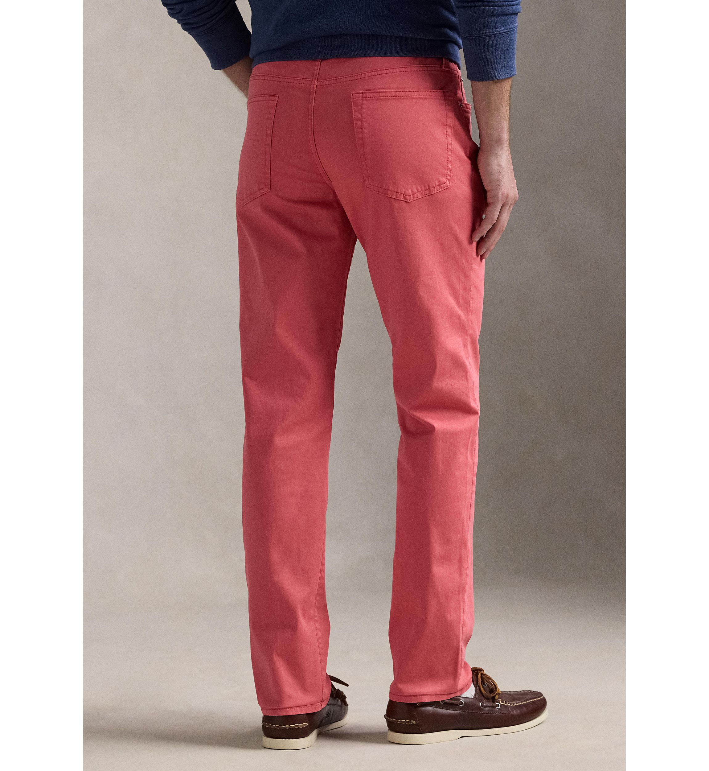 Varick Slim Straight Stretch Sateen Pants