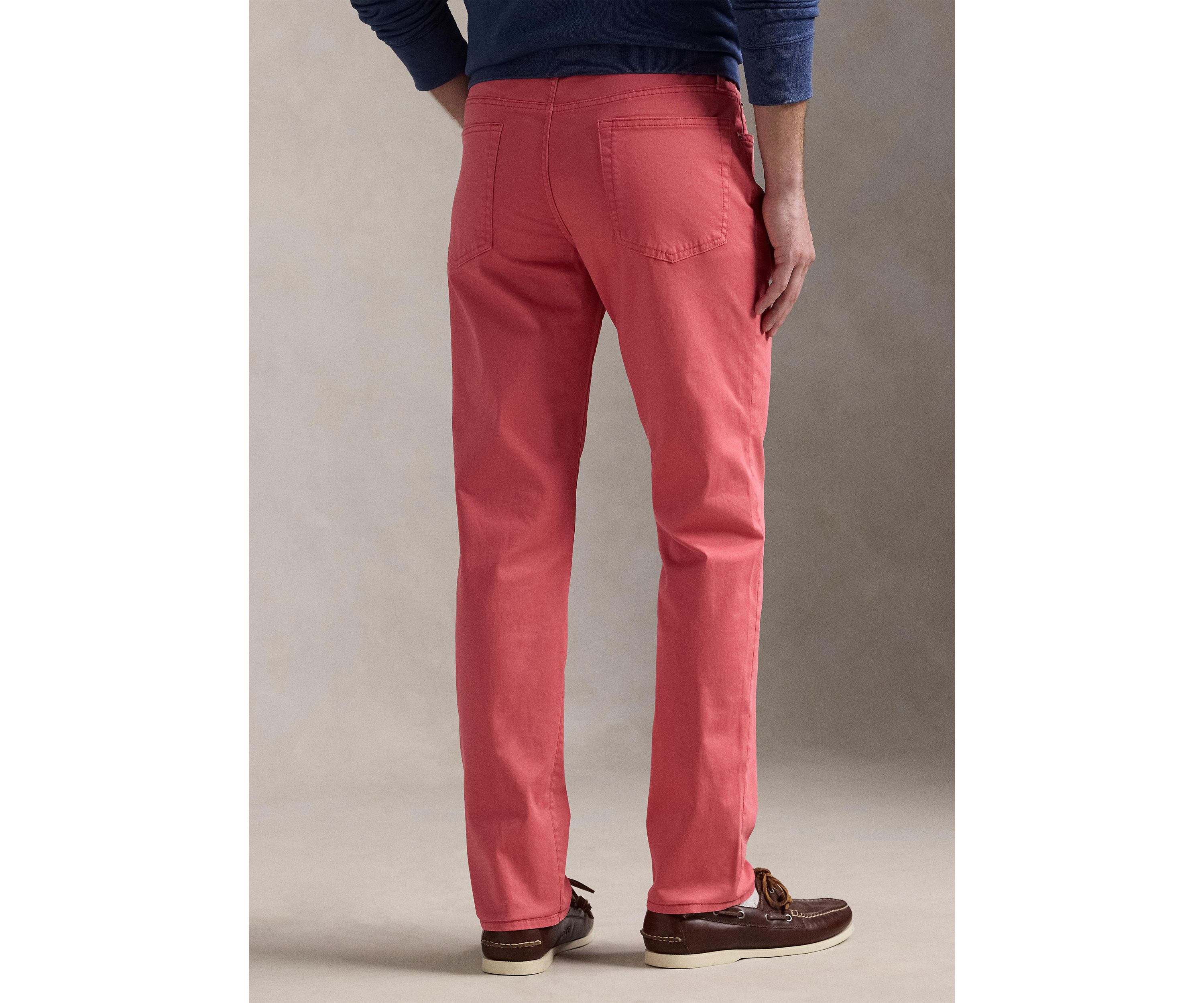 Varick Slim Straight Stretch Sateen Pants