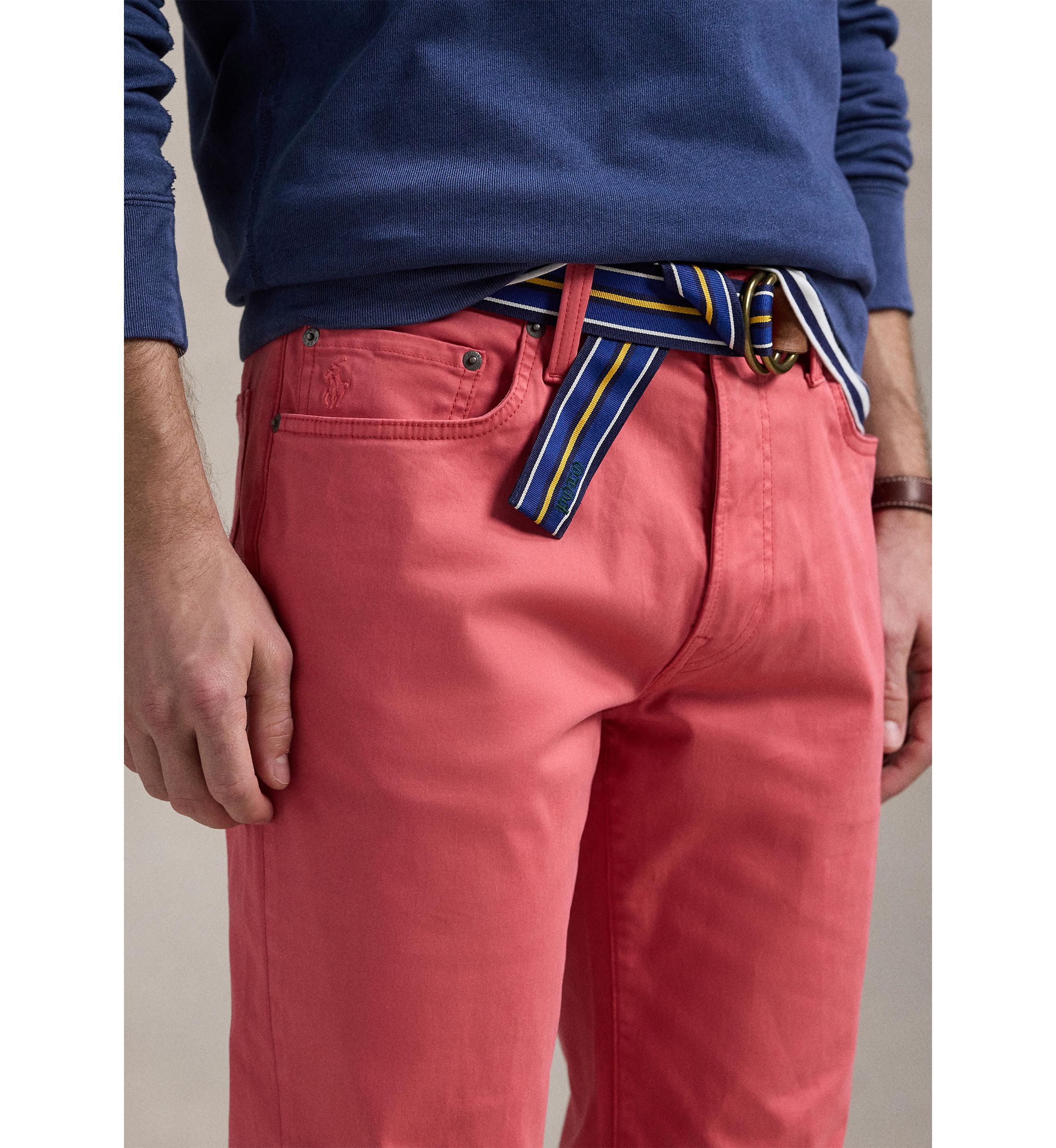 Varick Slim Straight Stretch Sateen Pants