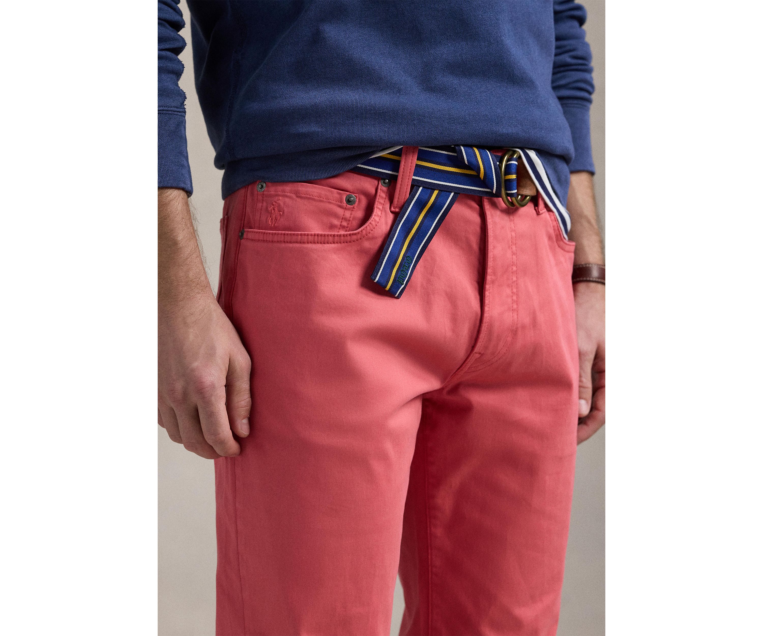 Varick Slim Straight Stretch Sateen Pants