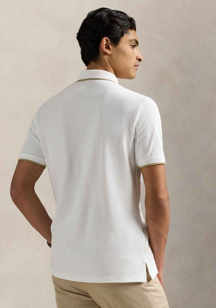 Classic Fit Stretch Mesh Polo Shirt