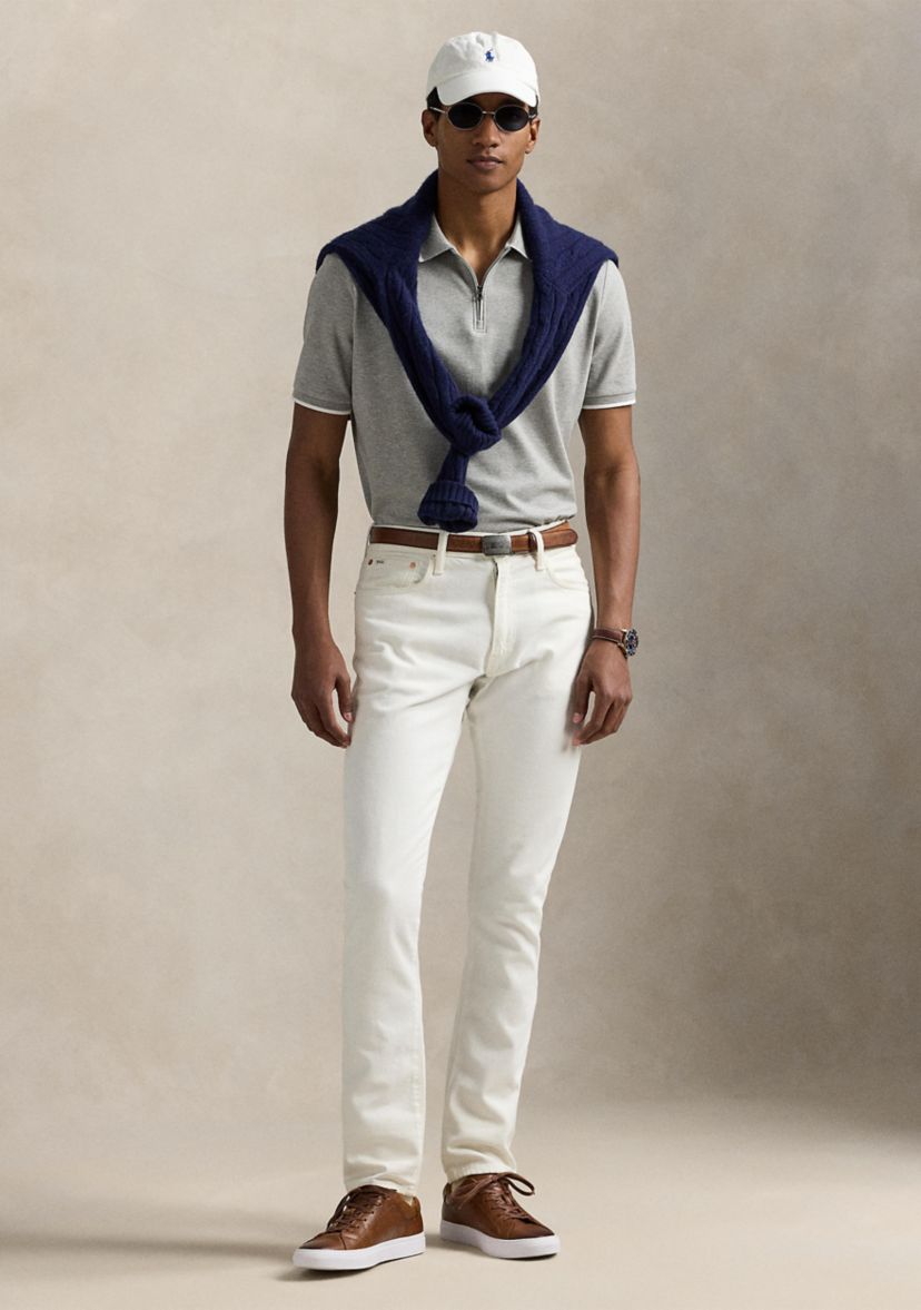 Classic Fit Stretch Mesh Polo Shirt