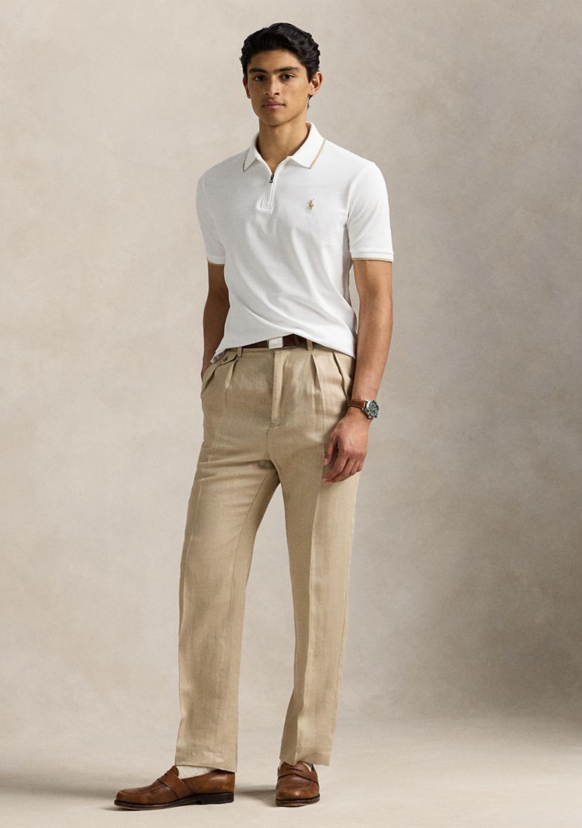 Classic Fit Stretch Mesh Polo Shirt