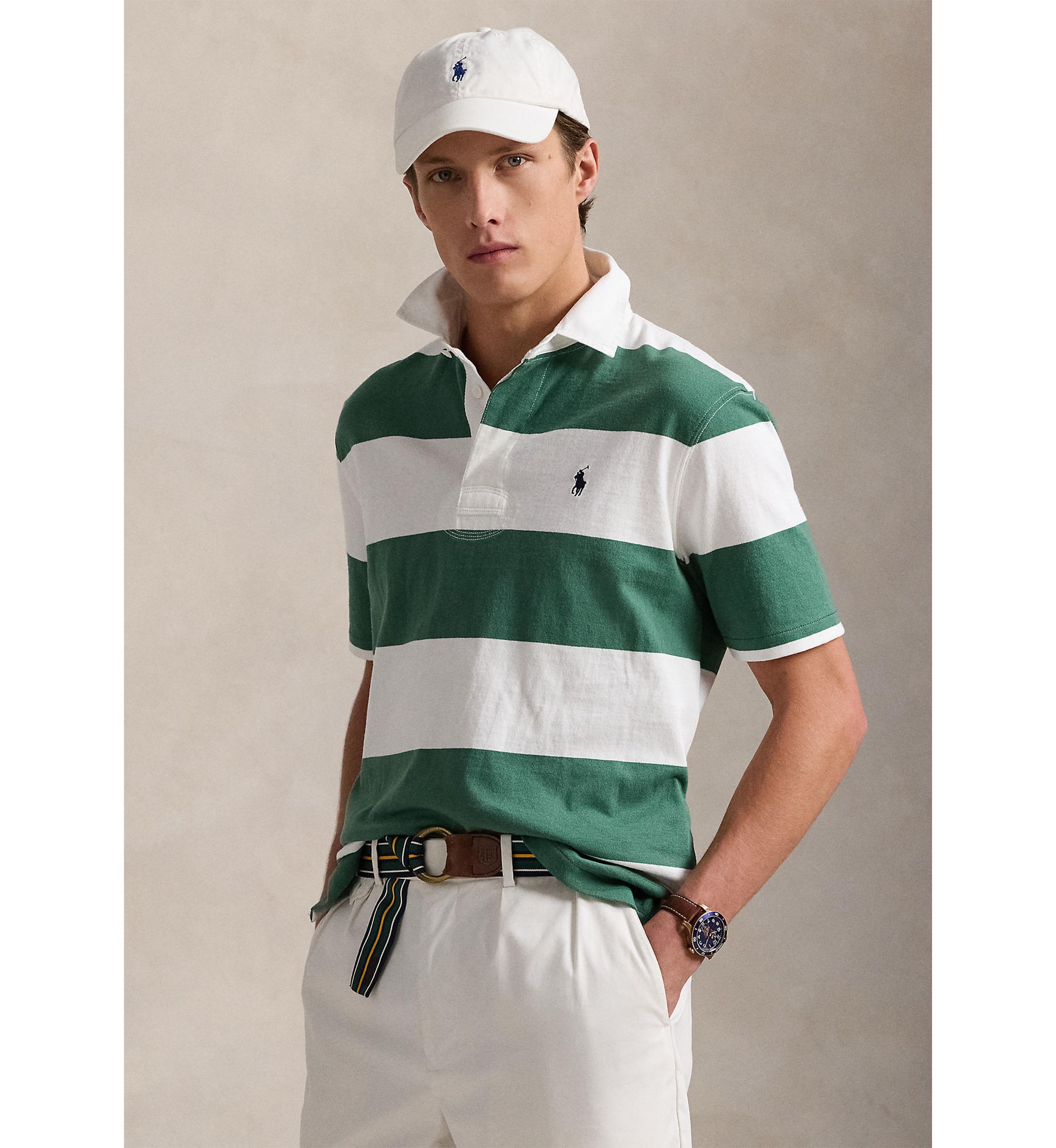 Classic Fit Short Sleeve Rugby Shirt