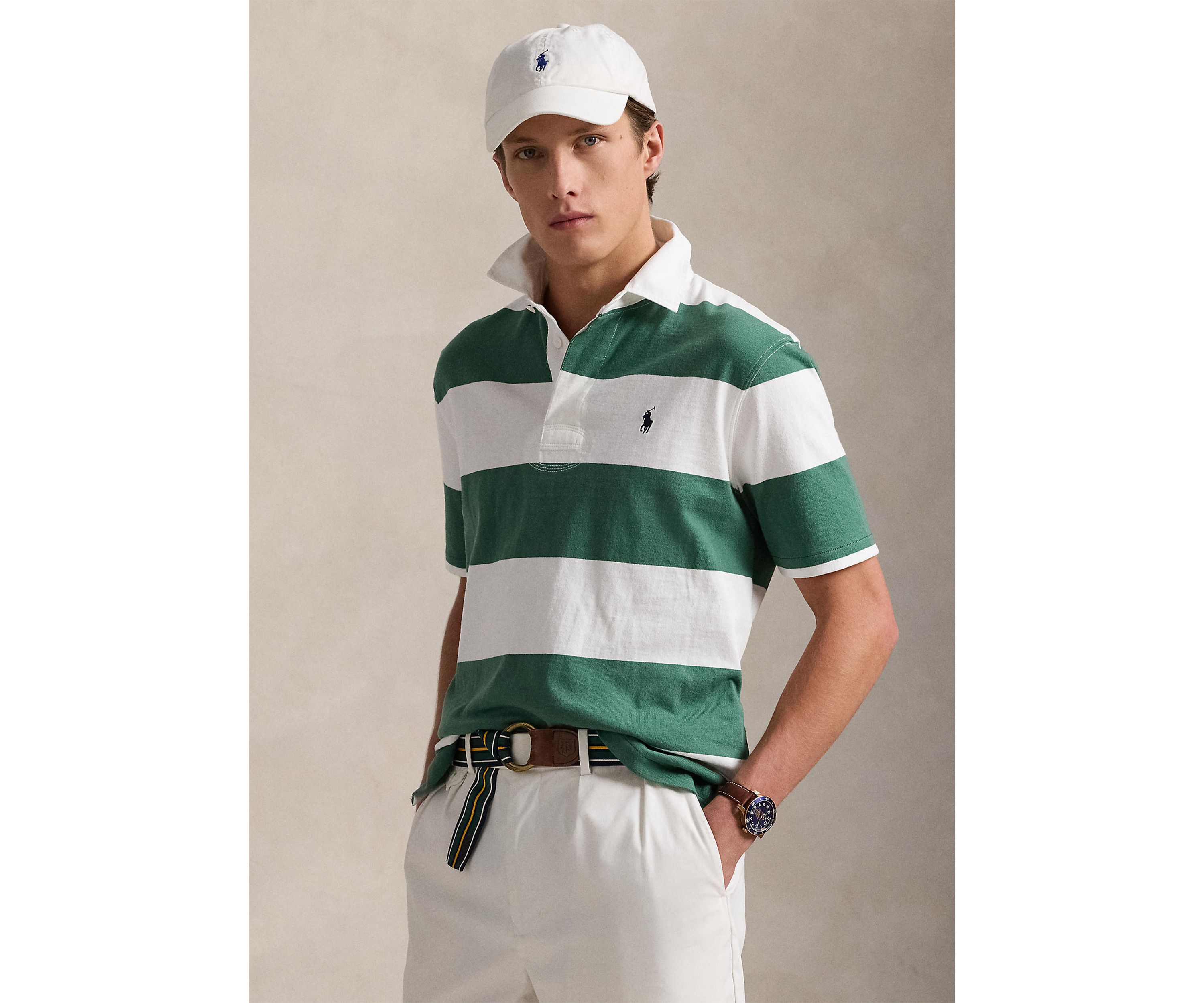 Classic Fit Short Sleeve Rugby Shirt
