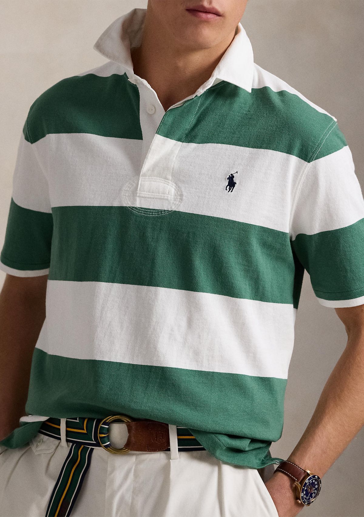 Classic Fit Short Sleeve Rugby Shirt