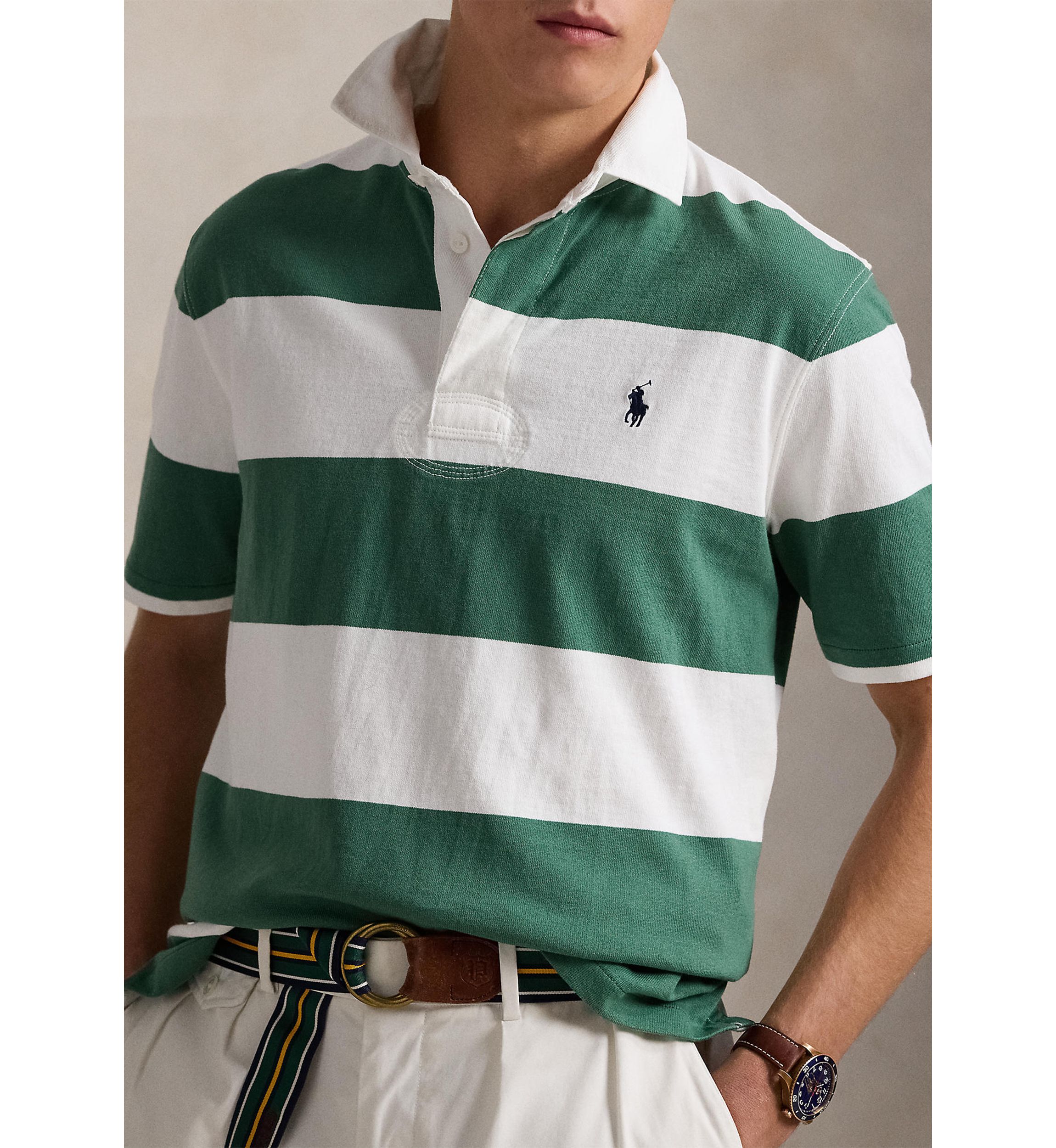 Classic Fit Short Sleeve Rugby Shirt