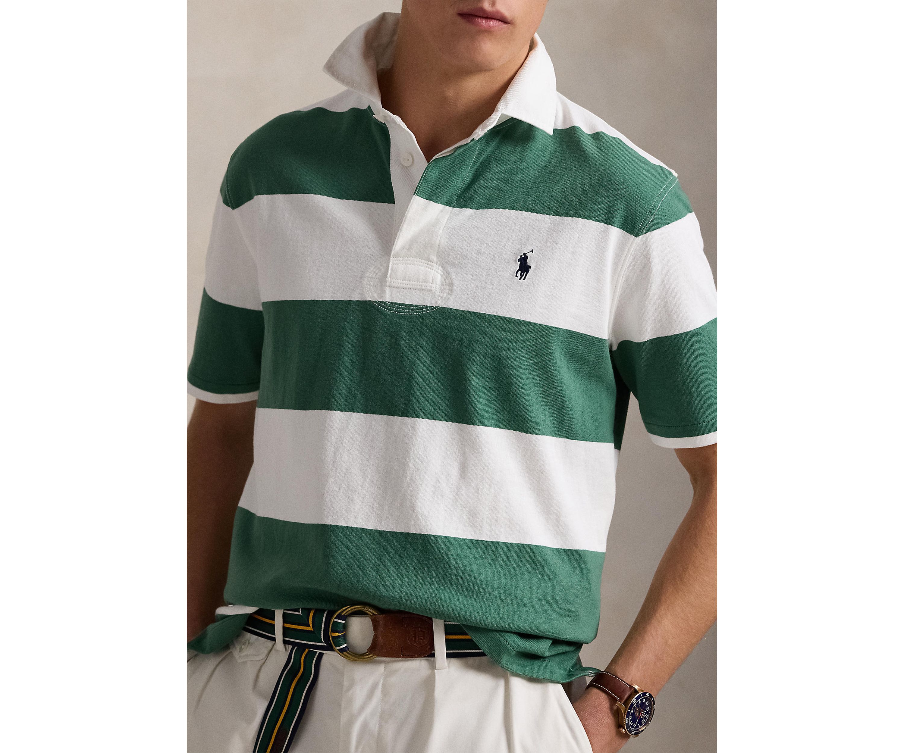 Classic Fit Short Sleeve Rugby Shirt