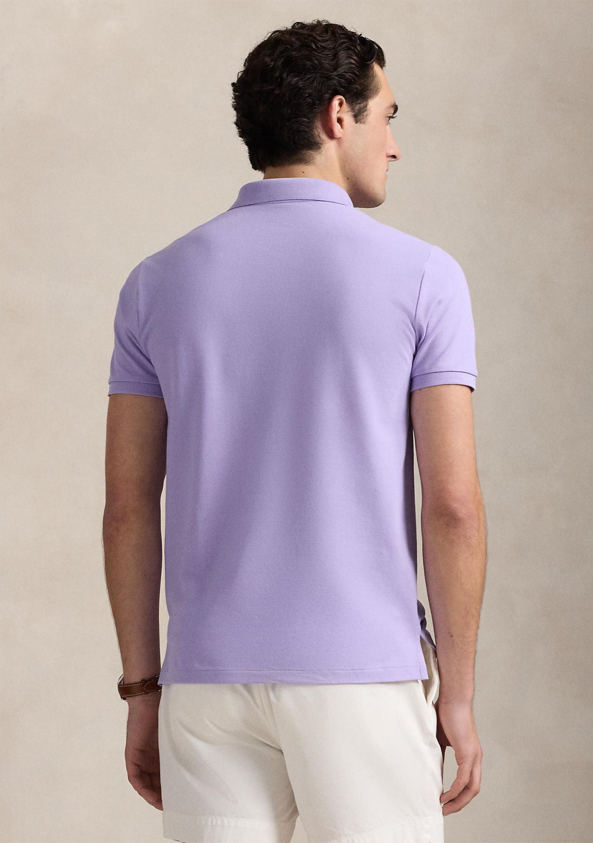 Classic Fit Stretch Mesh Polo Shirt 