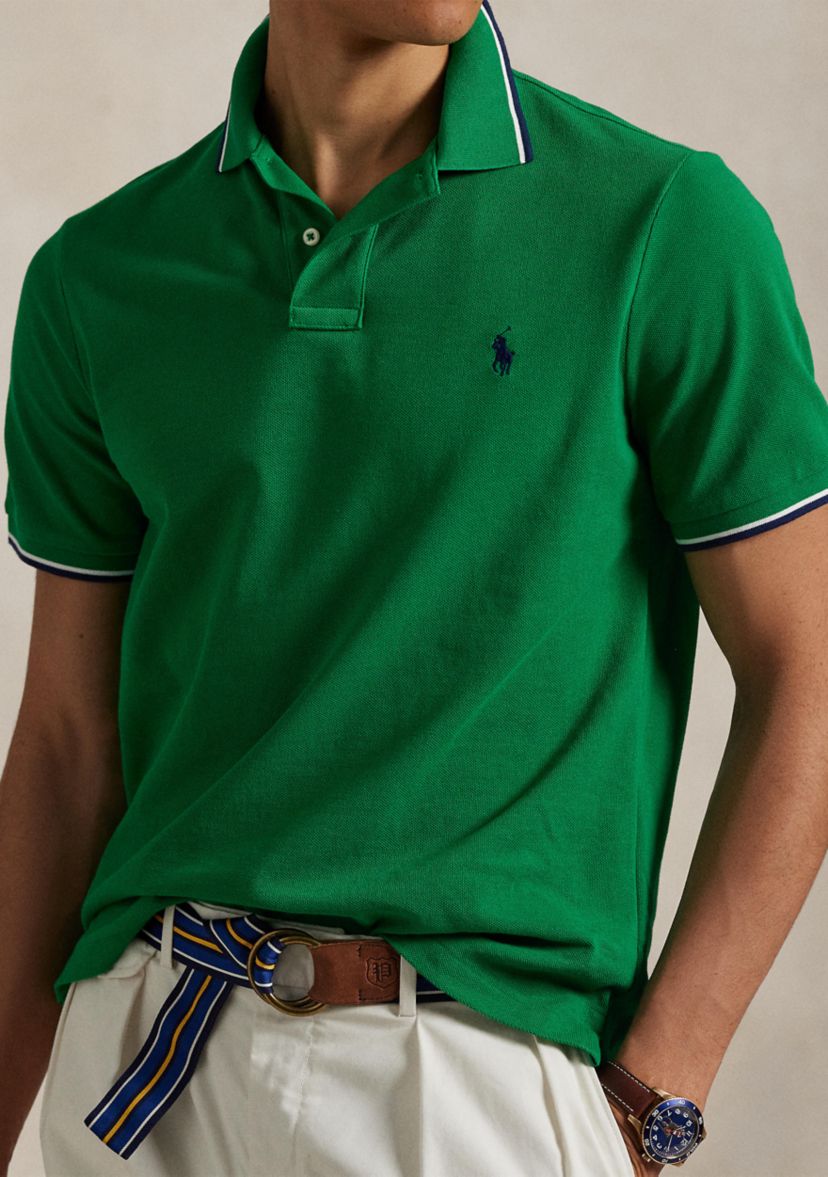 Classic Fit Mesh Polo Shirt