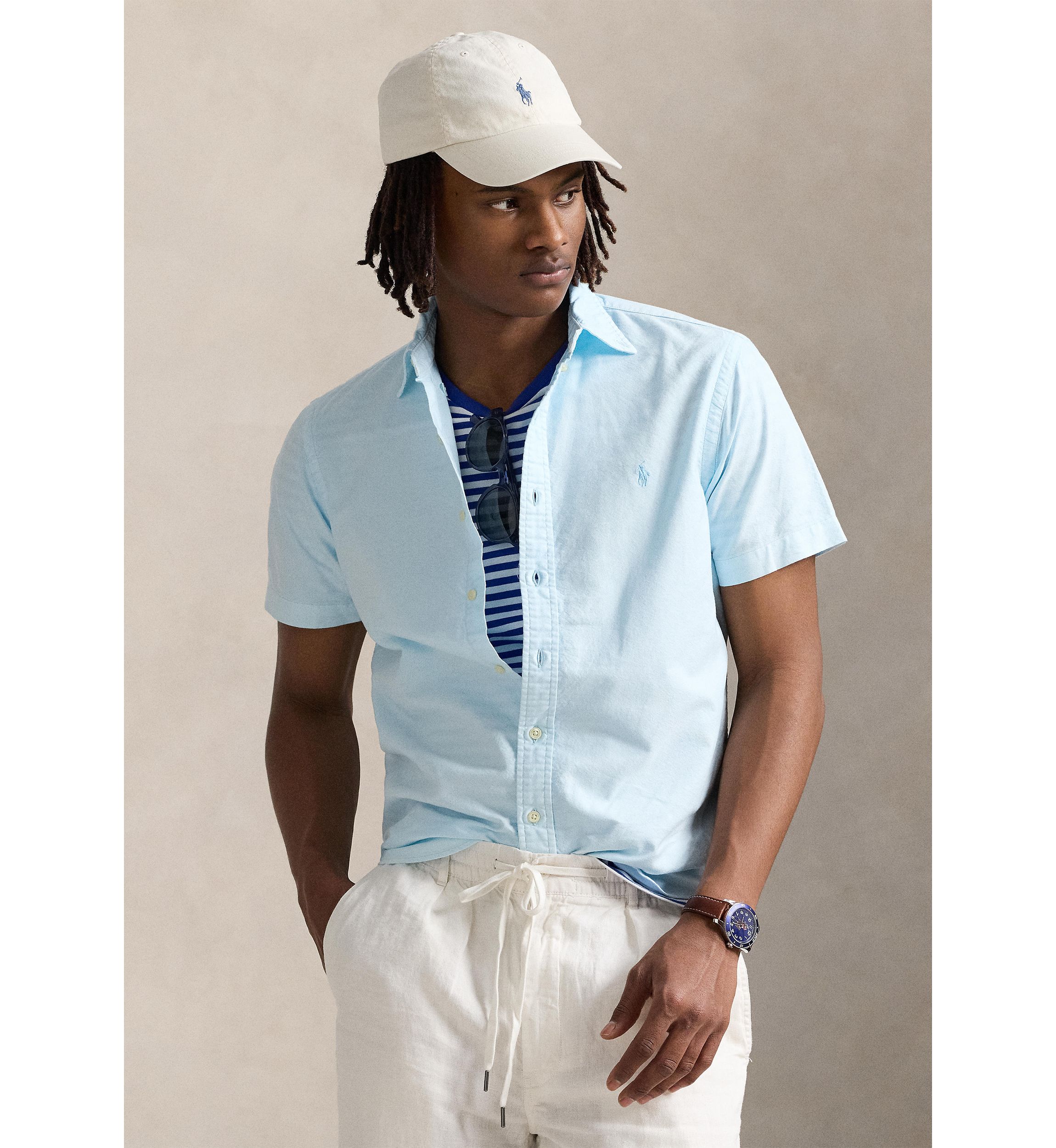 Classic Fit Mineral-Dyed Oxford Shirt