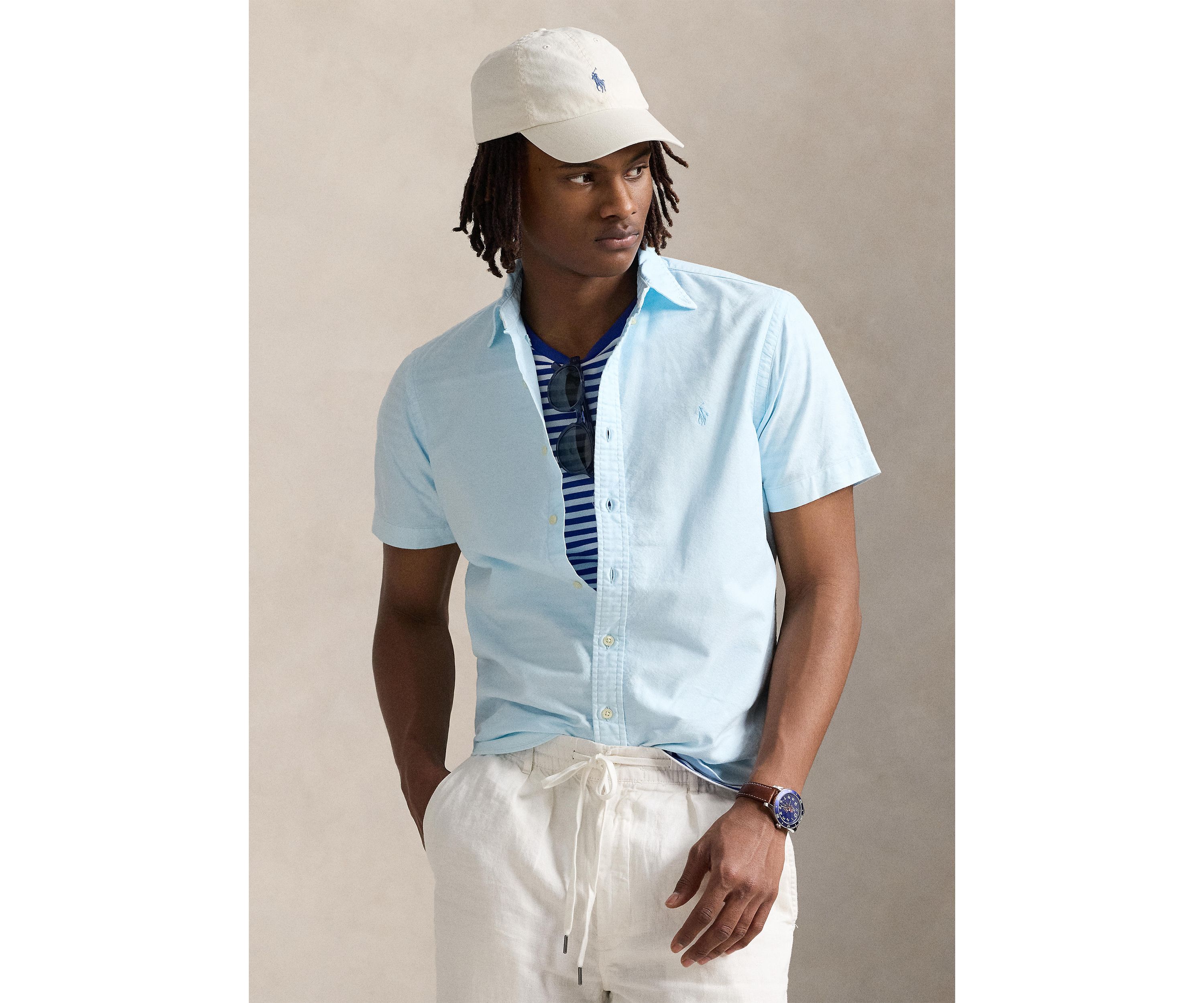 Classic Fit Mineral-Dyed Oxford Shirt