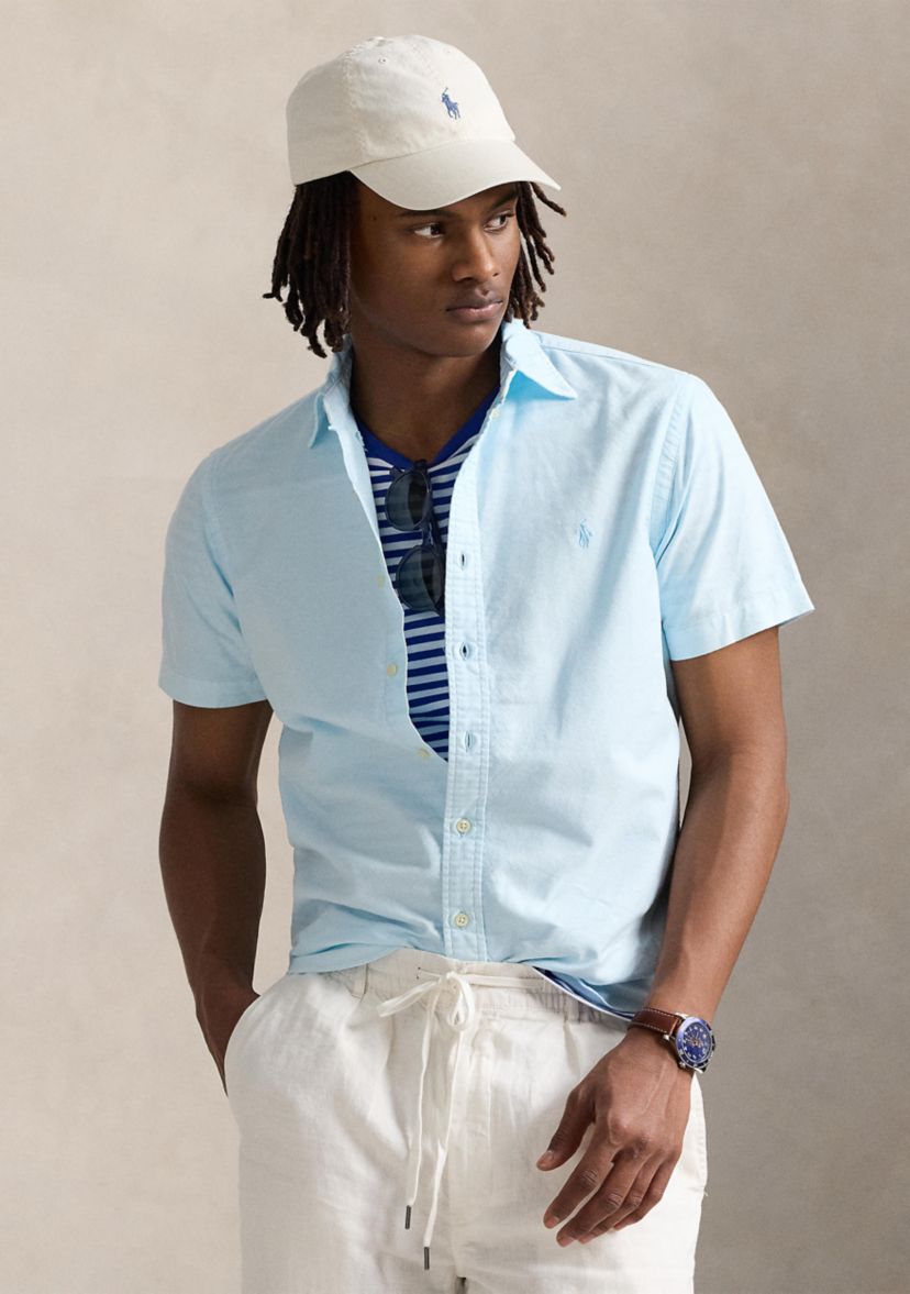 Classic Fit Mineral-Dyed Oxford Shirt