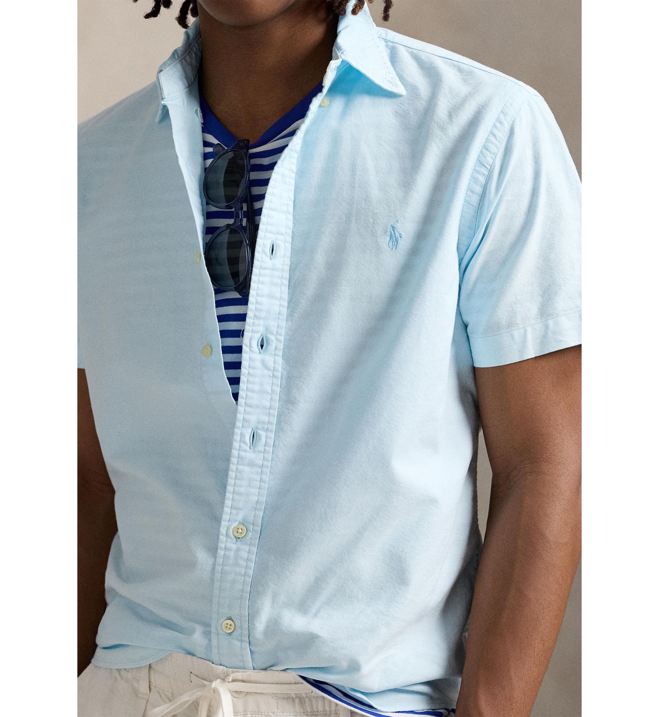 Classic Fit Mineral-Dyed Oxford Shirt