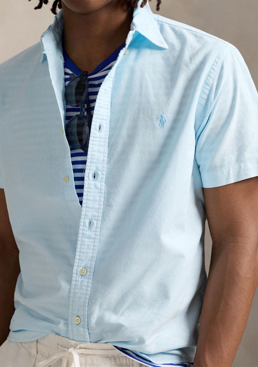 Classic Fit Mineral-Dyed Oxford Shirt