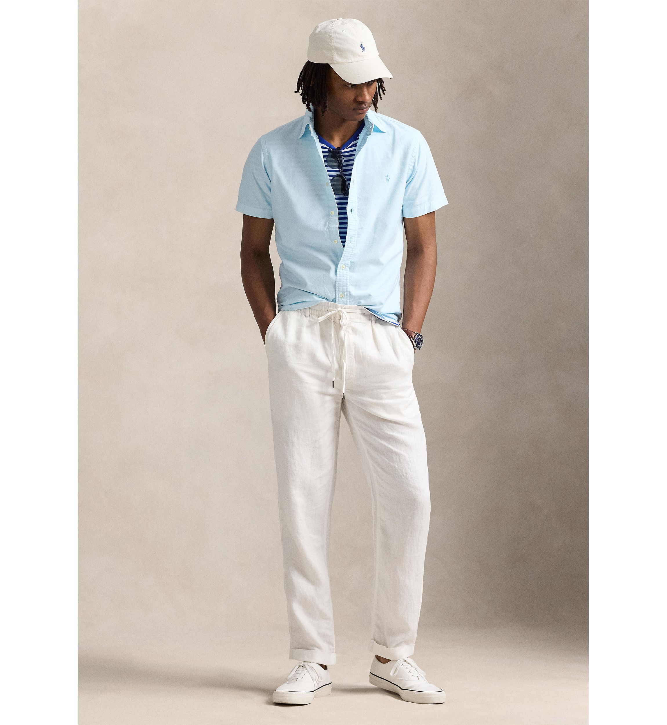 Classic Fit Mineral-Dyed Oxford Shirt