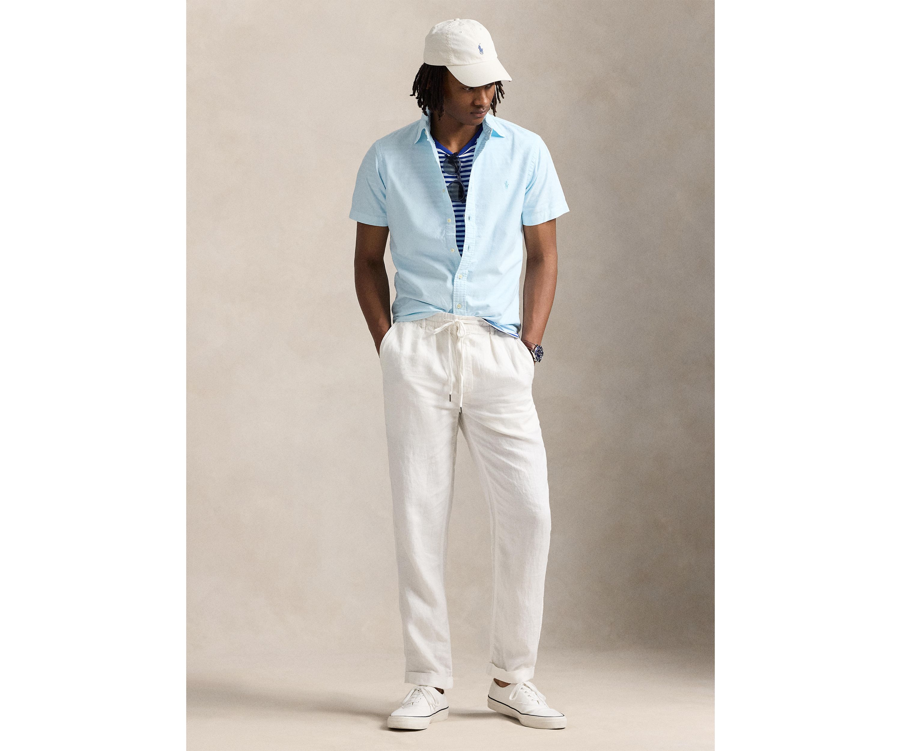 Classic Fit Mineral-Dyed Oxford Shirt