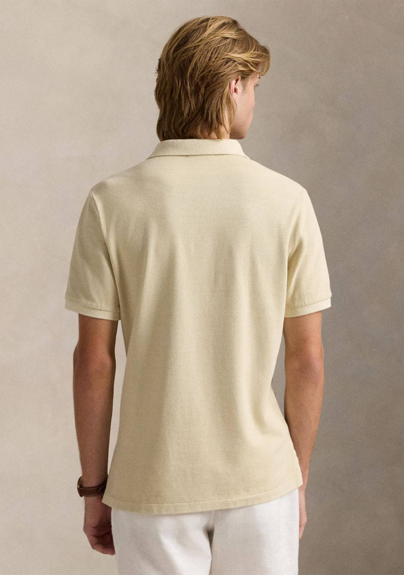Classic Fit Mineral-Dyed Mesh Polo Shirt