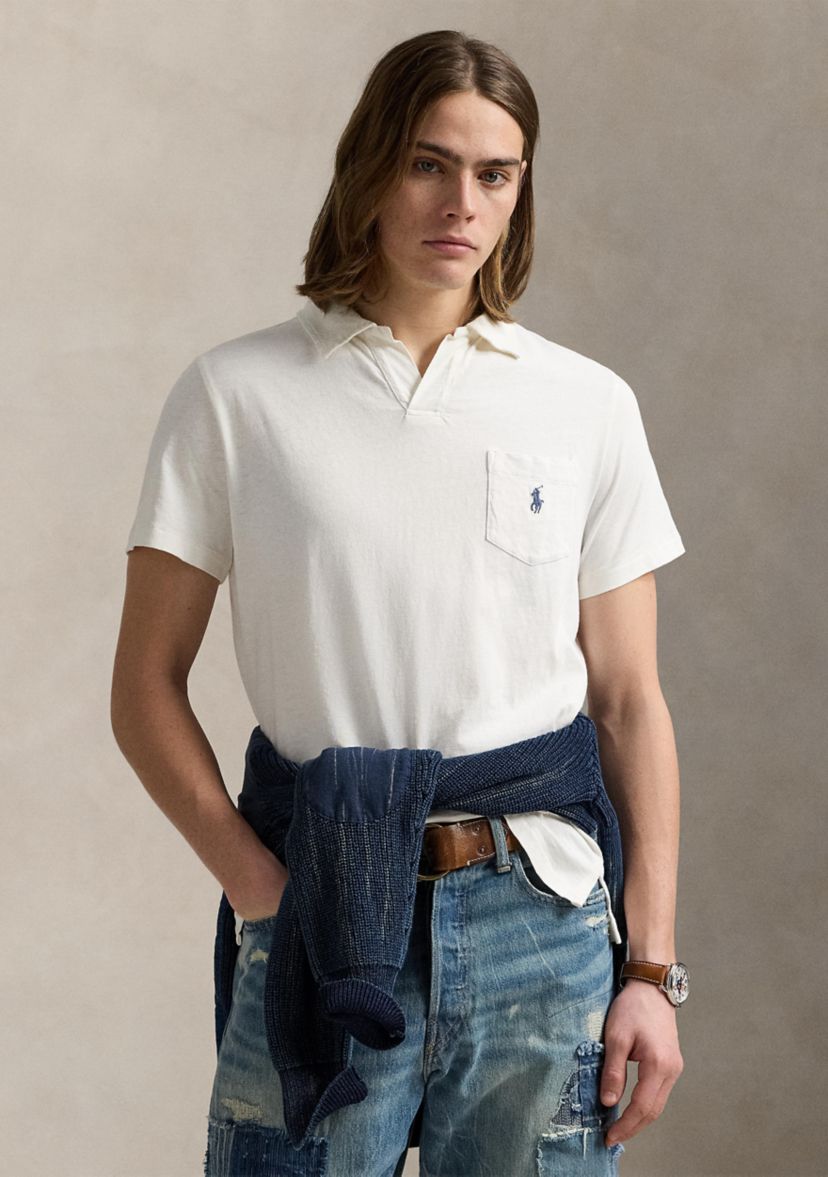 Standard Cotton Linen Jersey Polo Shirt