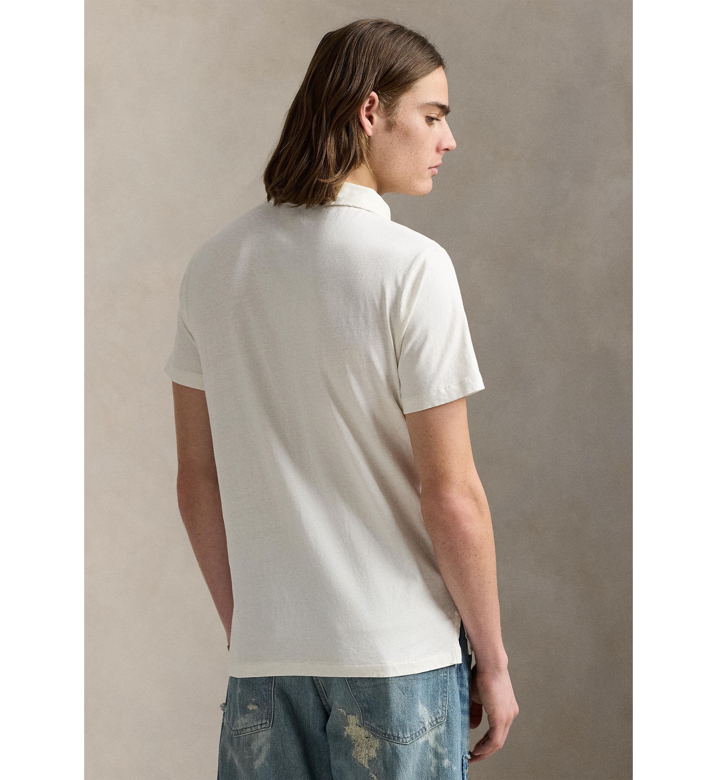 Standard Cotton Linen Jersey Polo Shirt