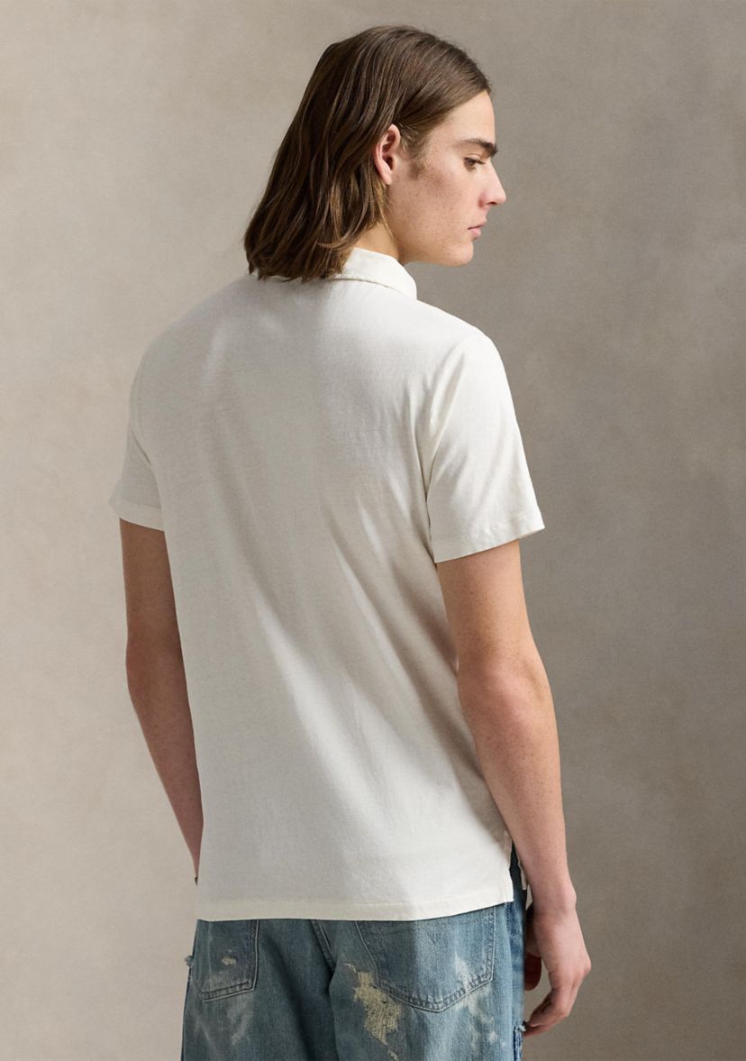 Standard Cotton Linen Jersey Polo Shirt