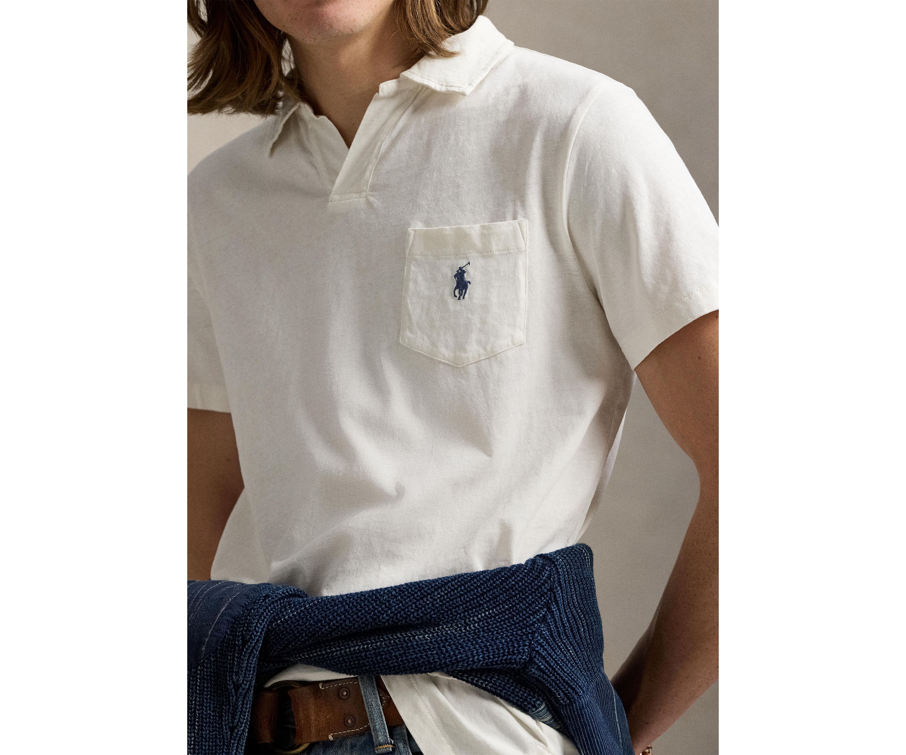 Standard Cotton Linen Jersey Polo Shirt