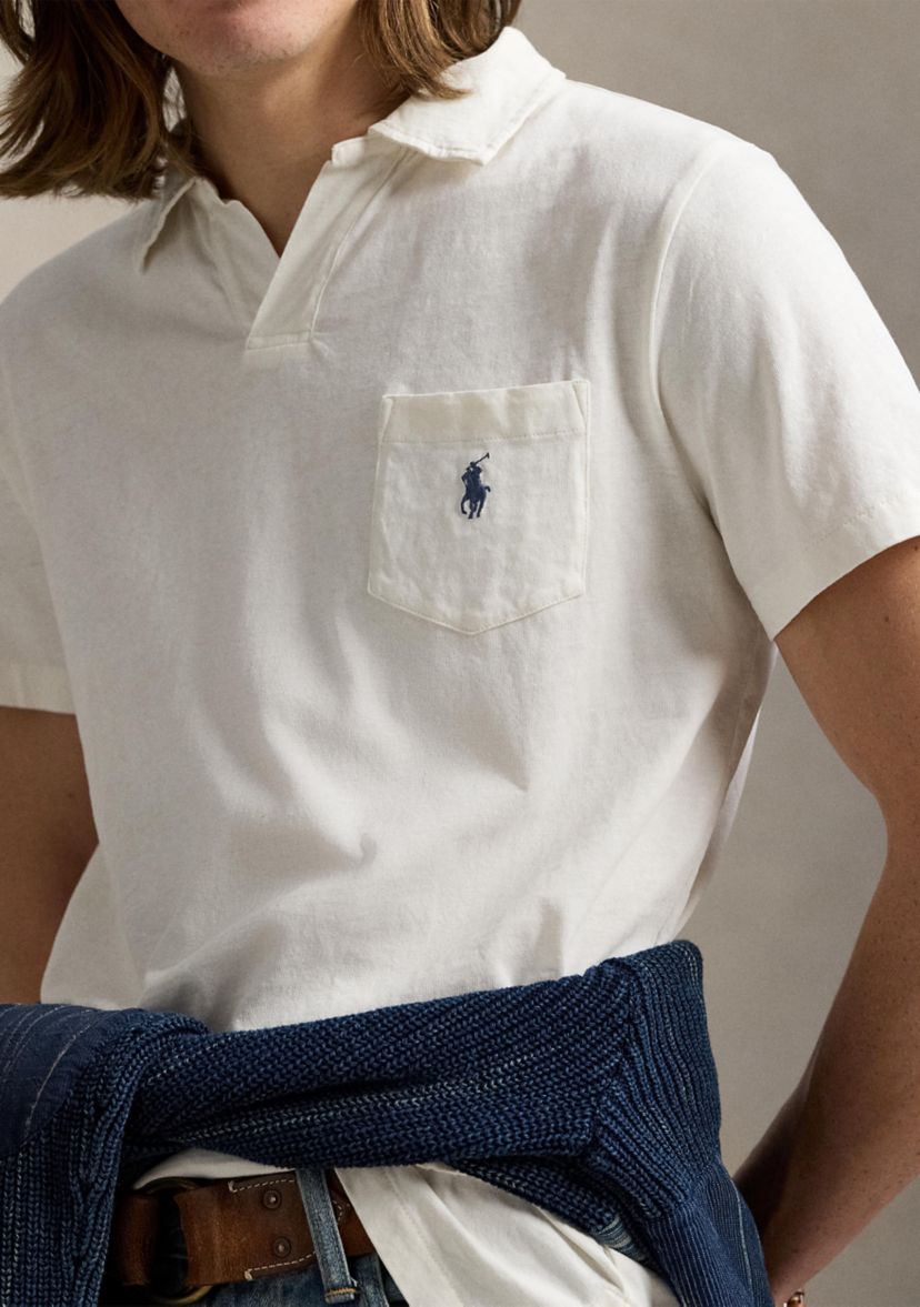 Standard Cotton Linen Jersey Polo Shirt