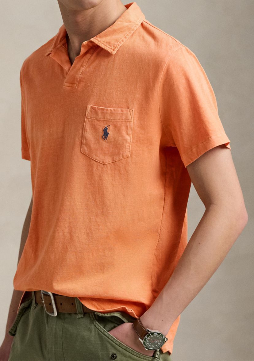 Polo Ralph Lauren Standard Cotton Linen Jersey Polo Shirt | Belk