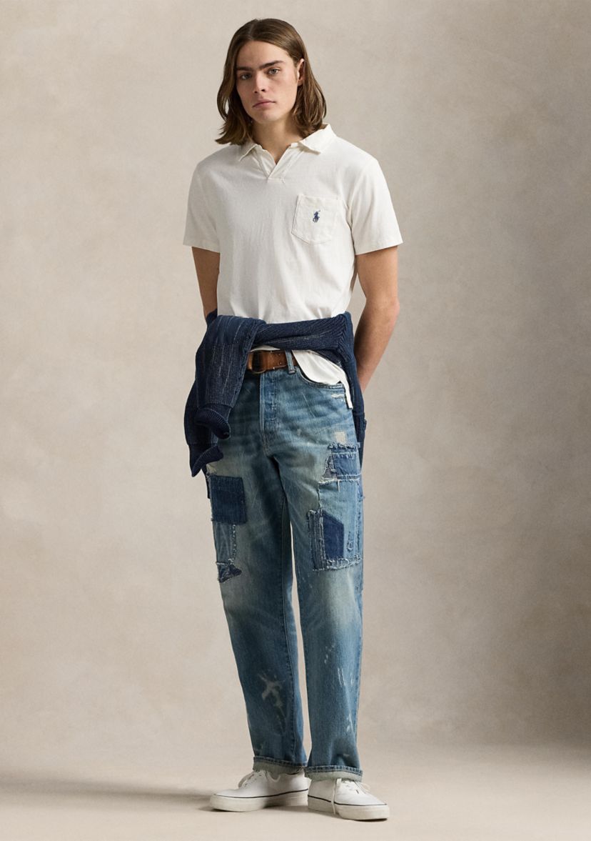 Standard Cotton Linen Jersey Polo Shirt