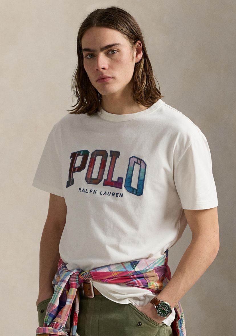 Classic Fit Madras Logo Jersey T-Shirt
