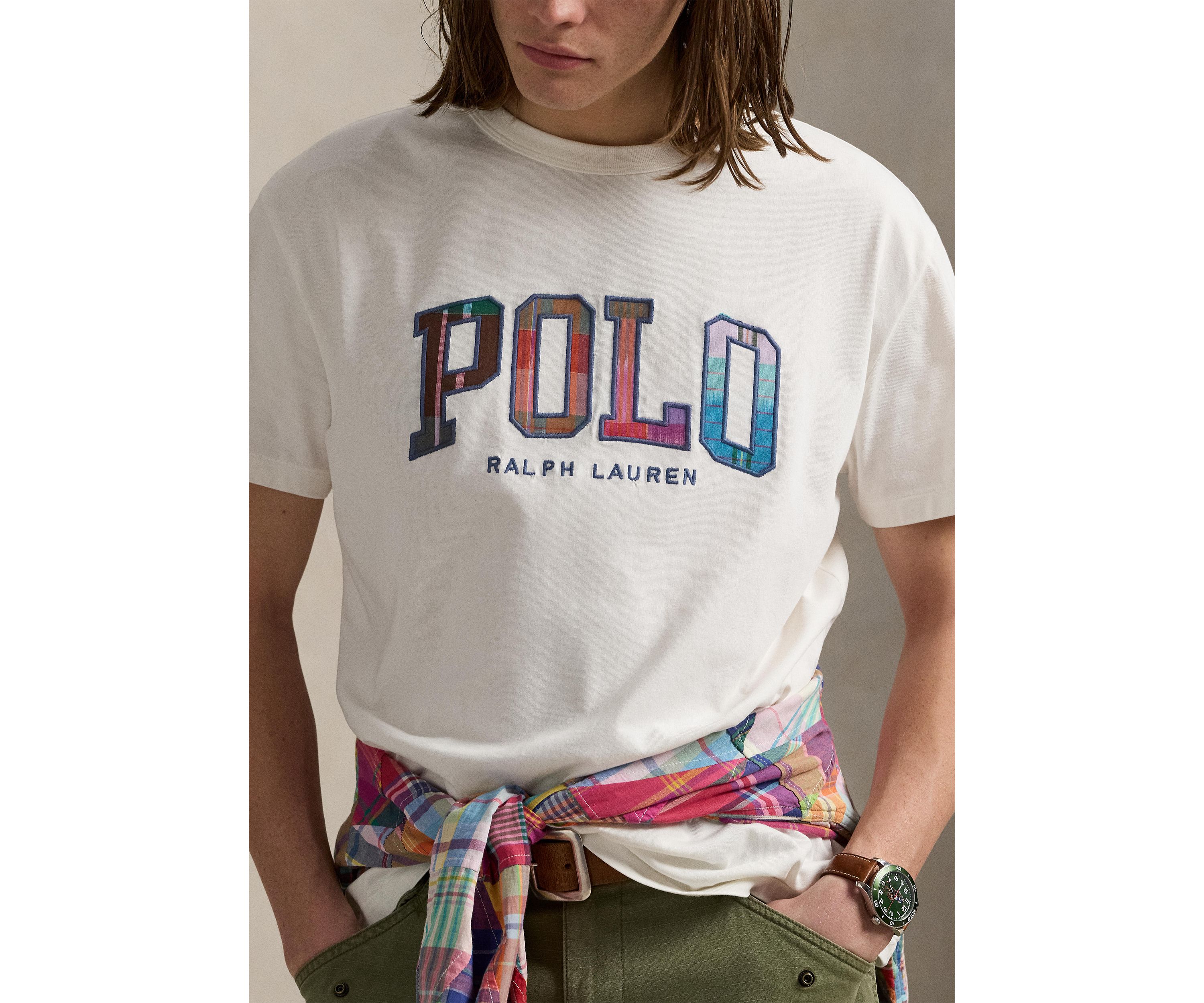 Classic Fit Madras Logo Jersey T-Shirt