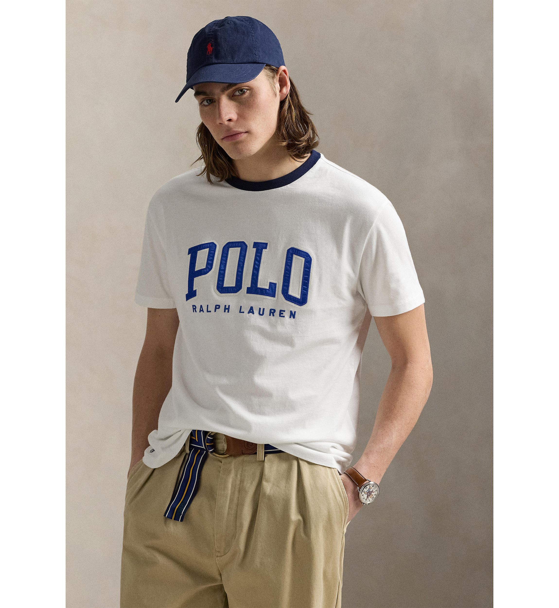 Classic Fit Letterman-Logo T-Shirt