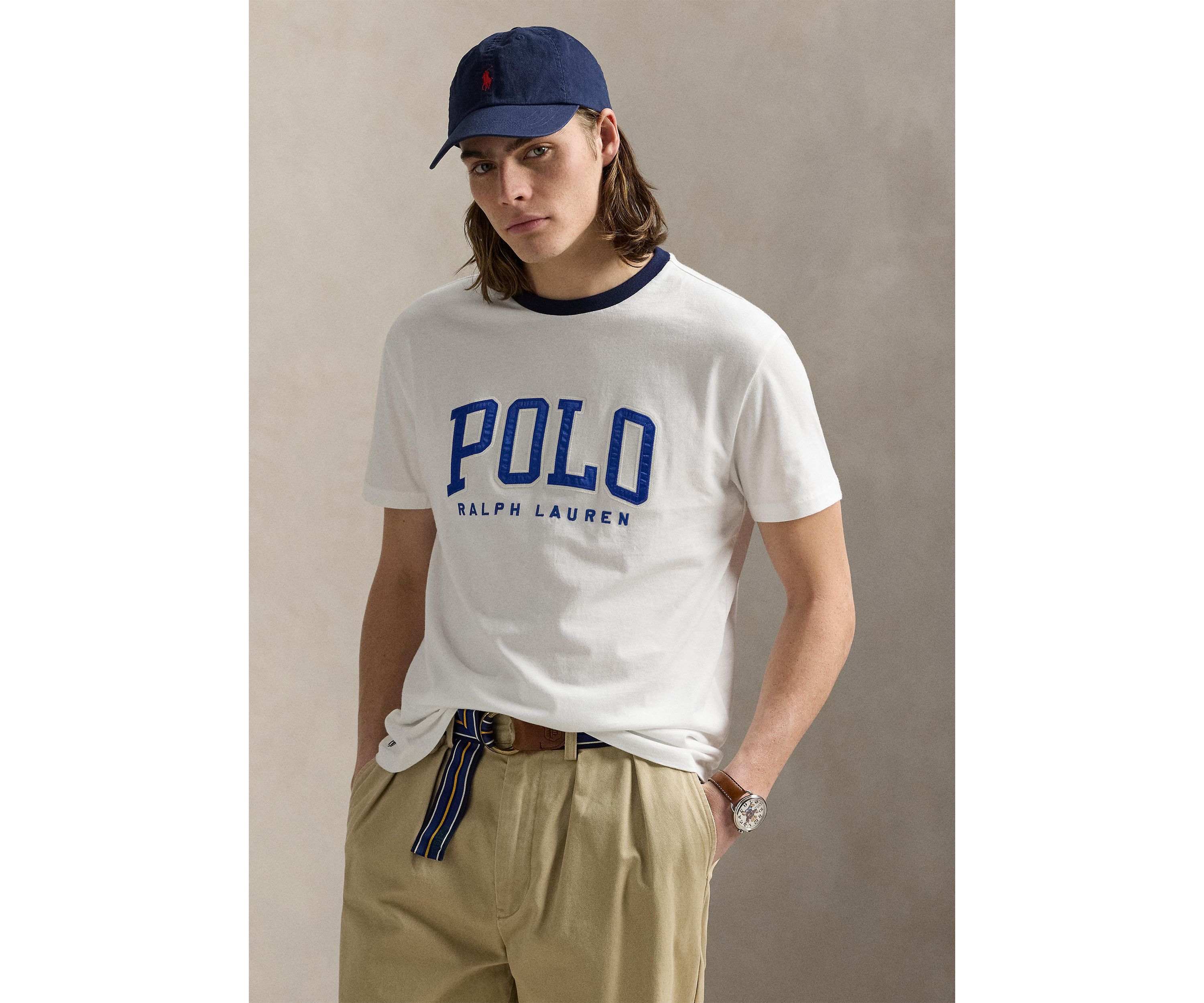 Classic Fit Letterman-Logo T-Shirt