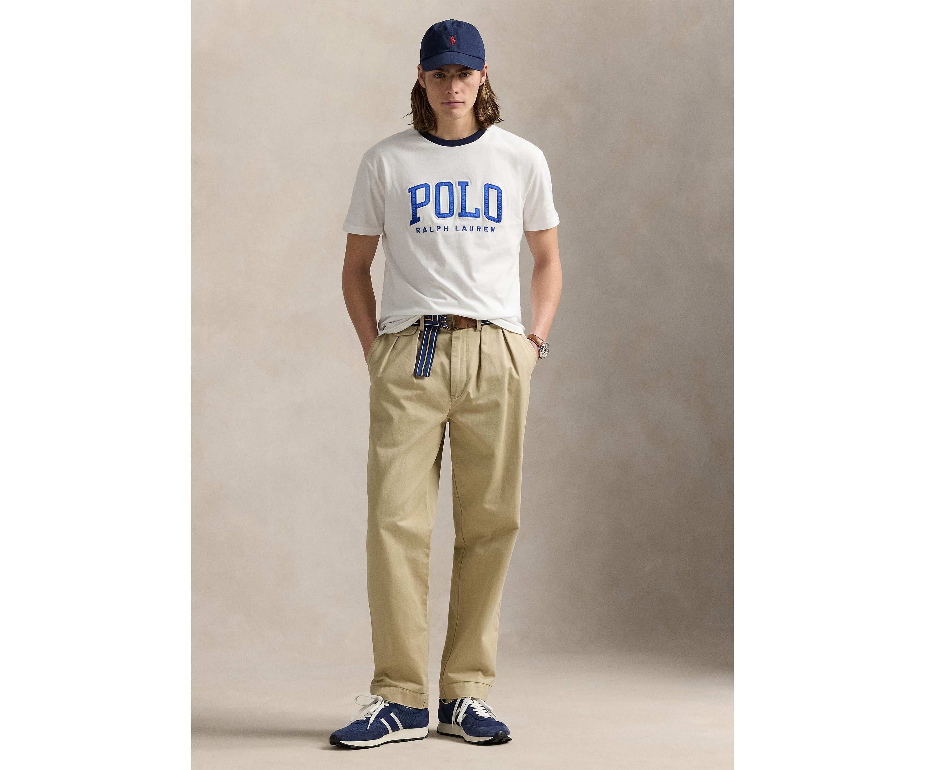 Classic Fit Letterman-Logo T-Shirt